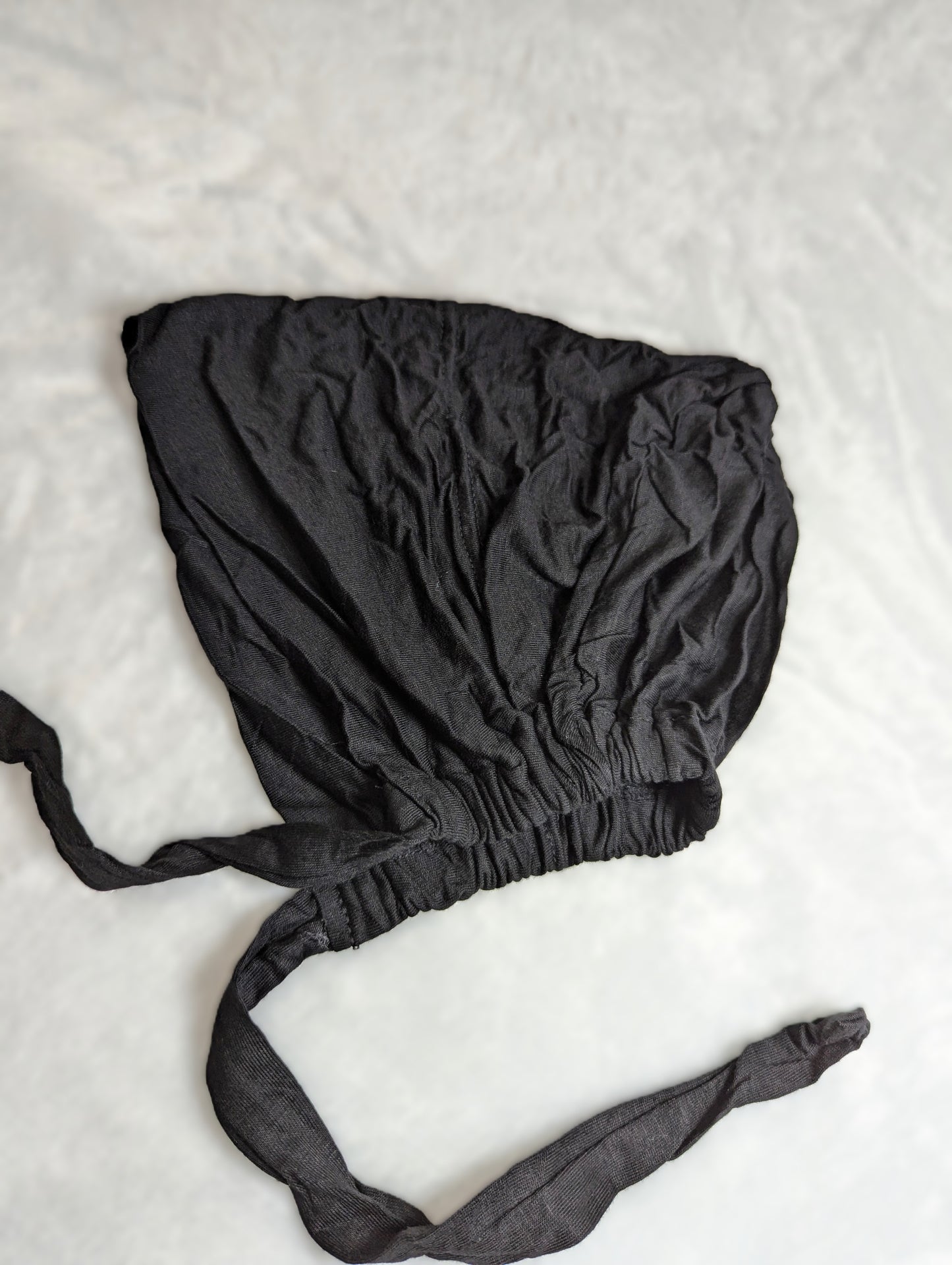 Inner Cap Tie Back -- Black