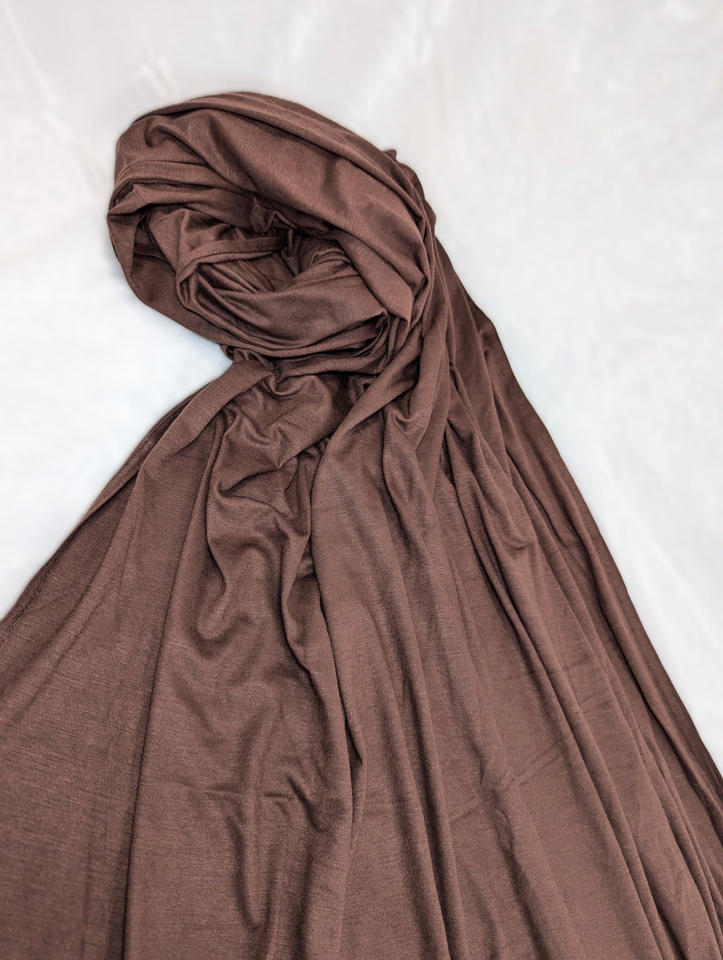 Plain Jersey Scarf -- Dark Brown