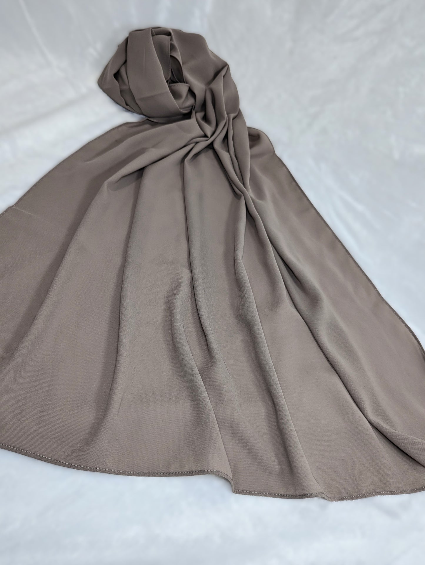 Plain Chiffon Scarf -- Khaki