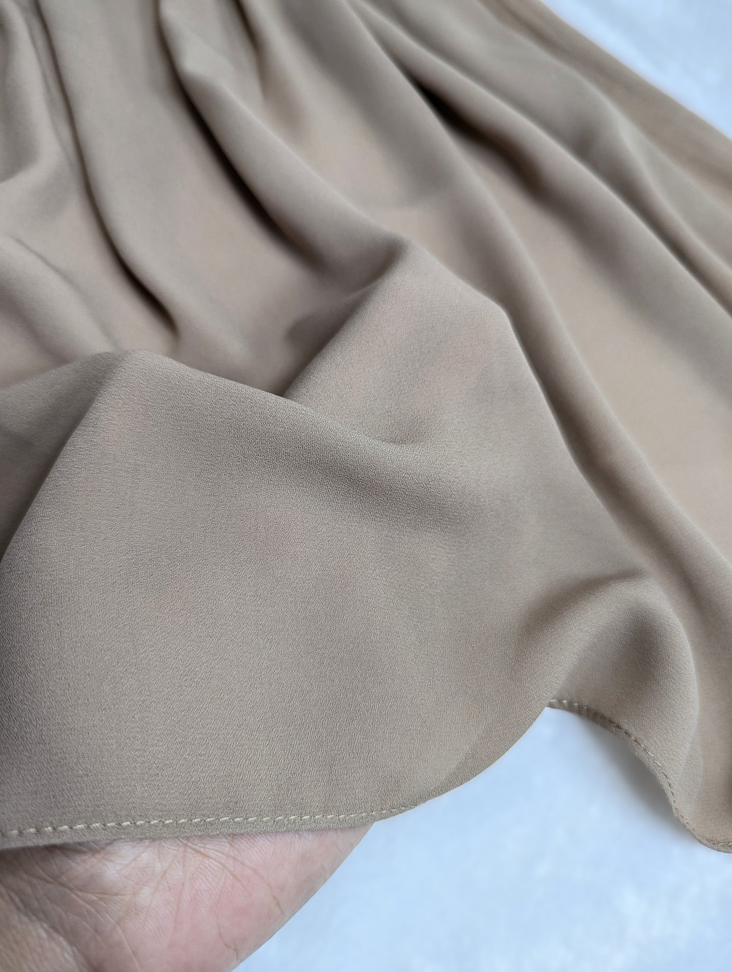 Plain Chiffon Scarf -- Khaki Brown