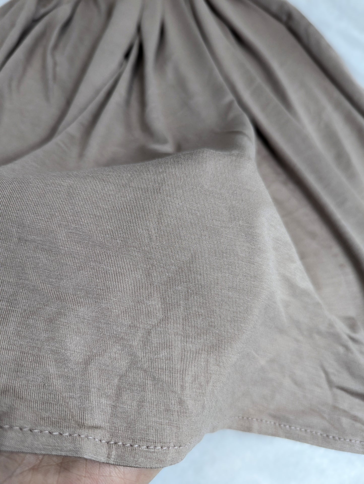 Plain Jersey Scarf -- Light Brown