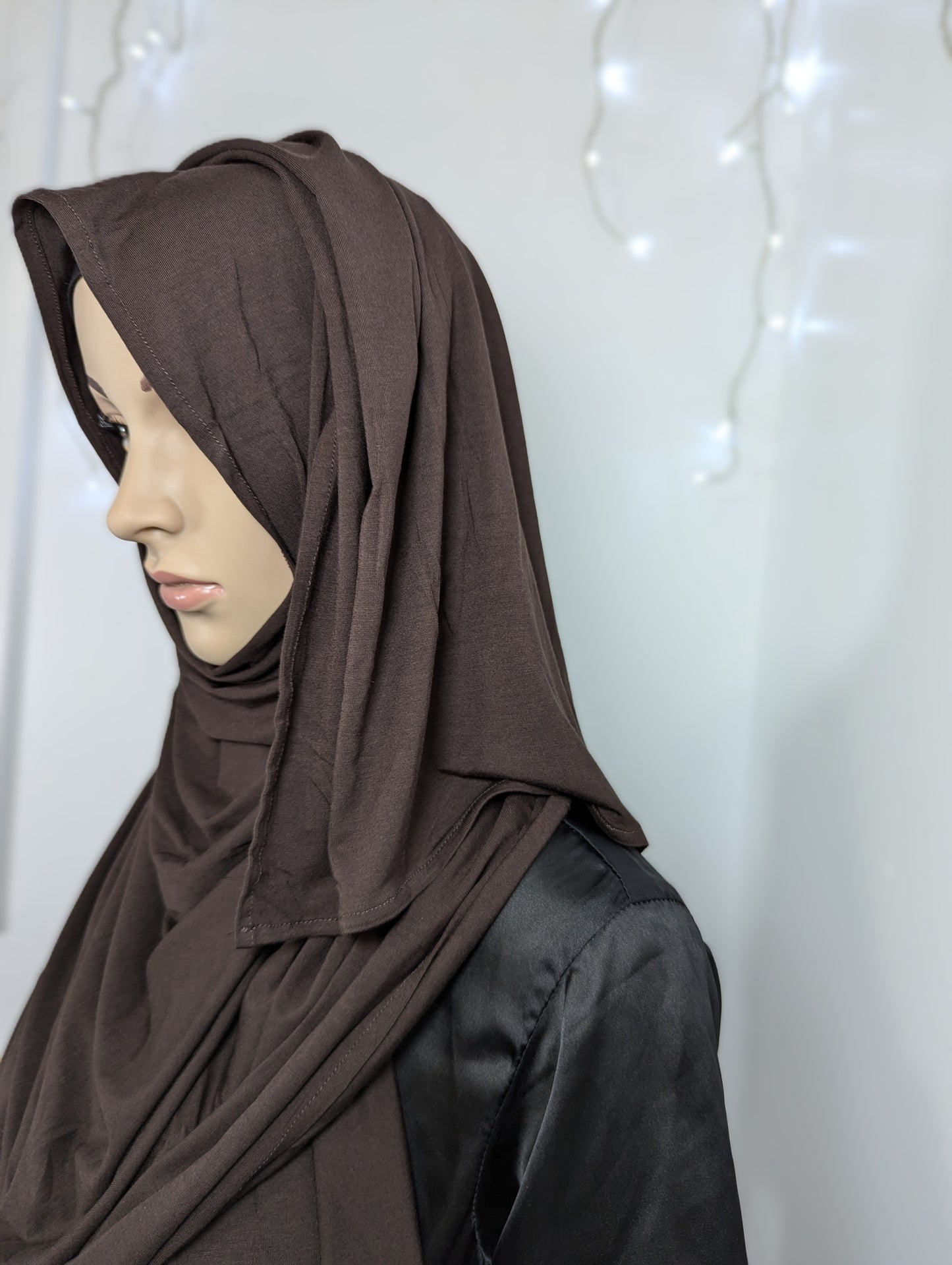 Plain Jersey Scarf -- Espresso