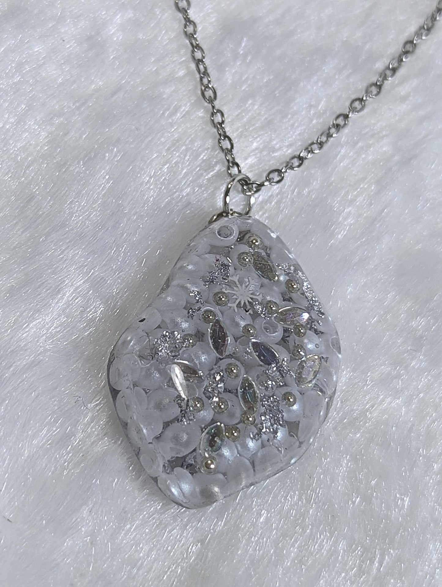 Pearl & Rhinestone Resin Jewelry
