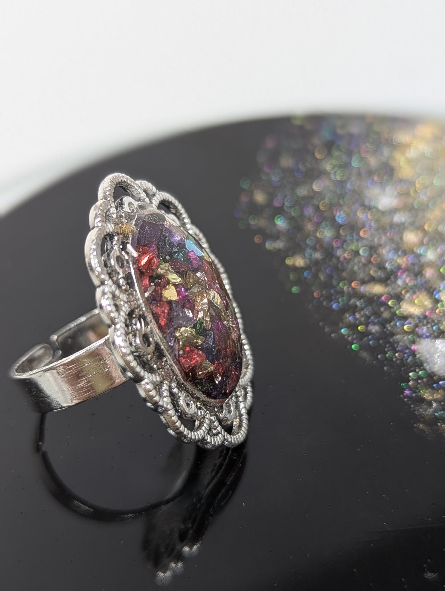 Multi-Stones Resin Ring