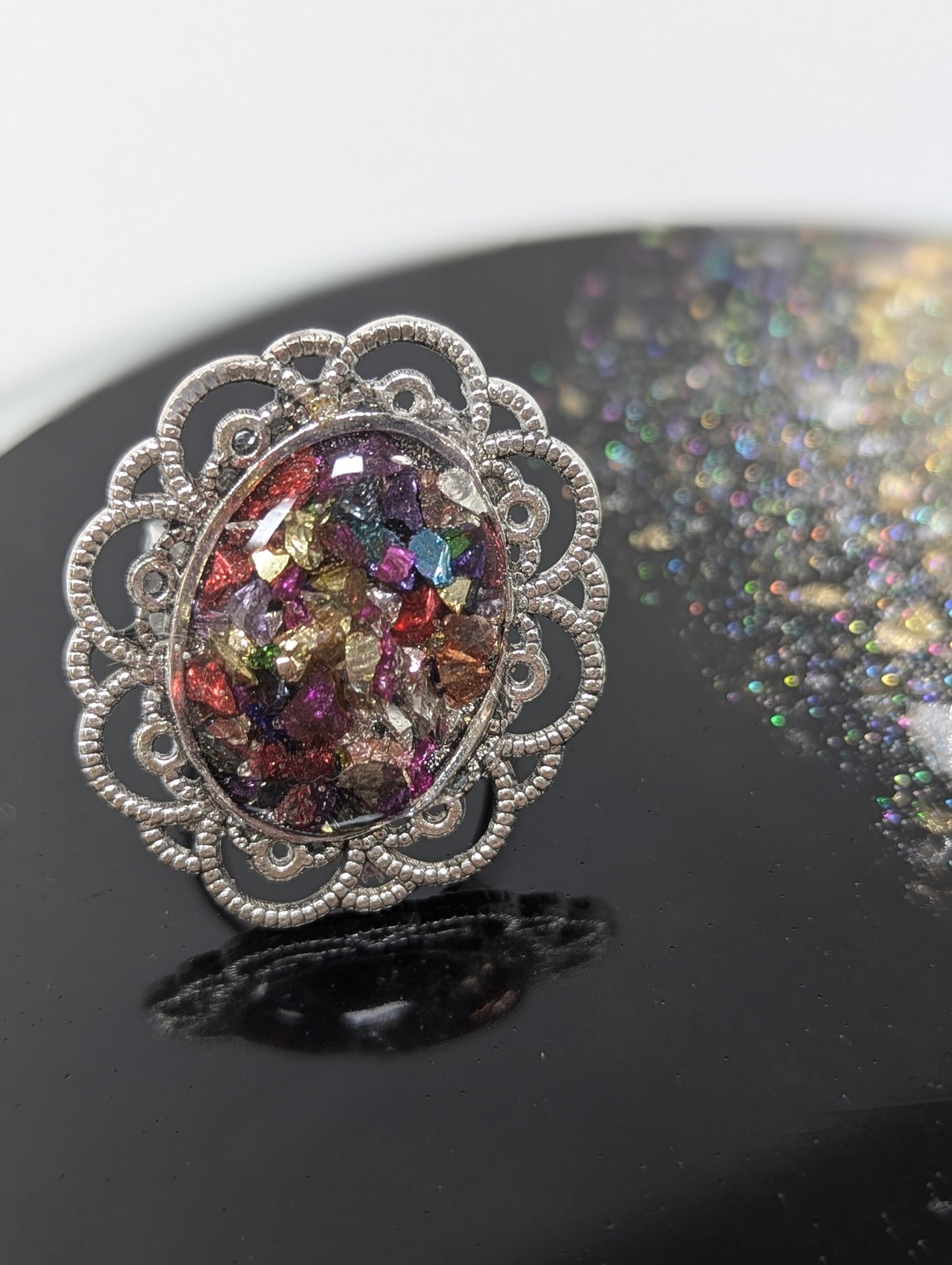 Multi-Stones Resin Ring