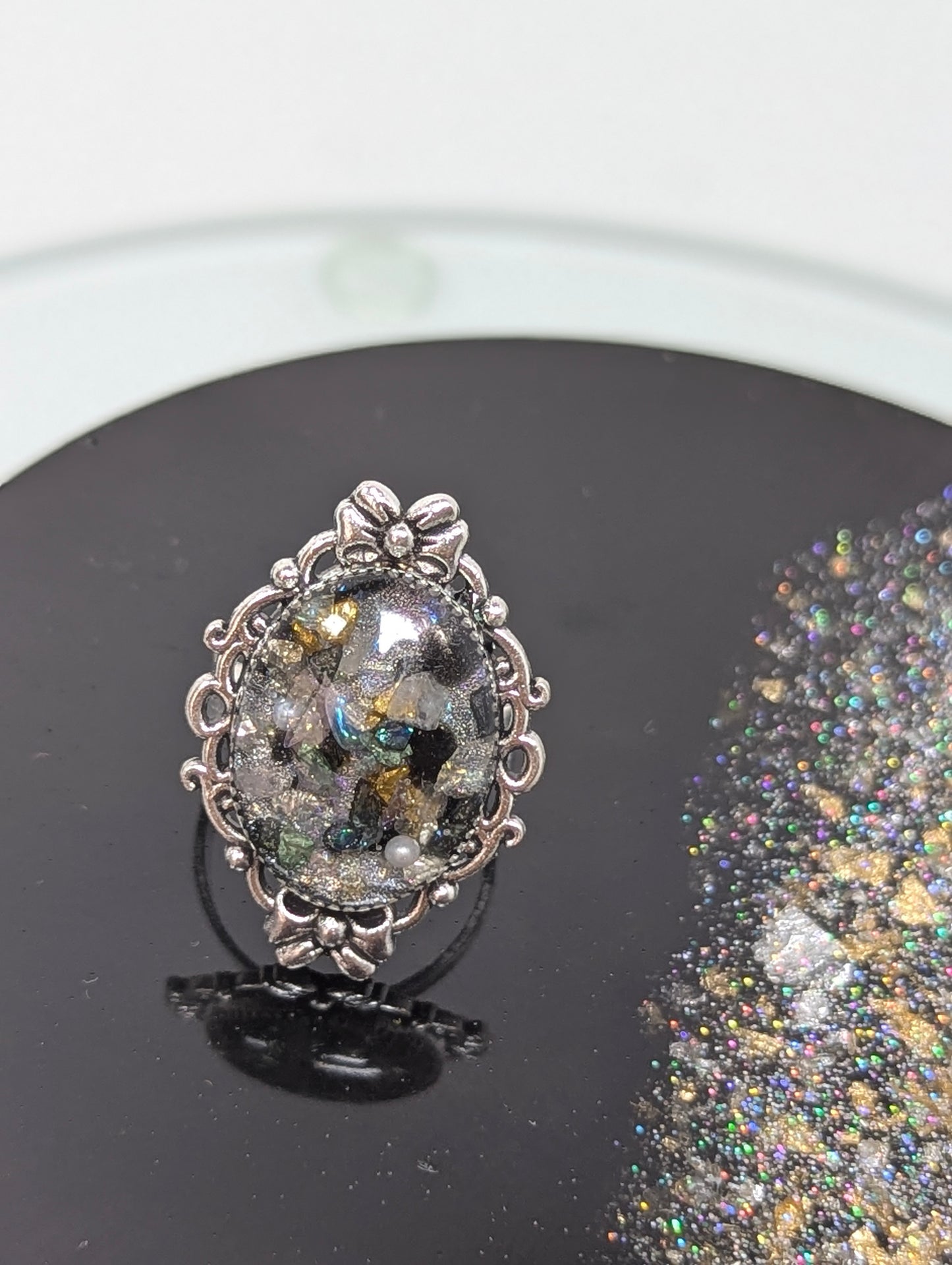 Mix Stones Resin Ring