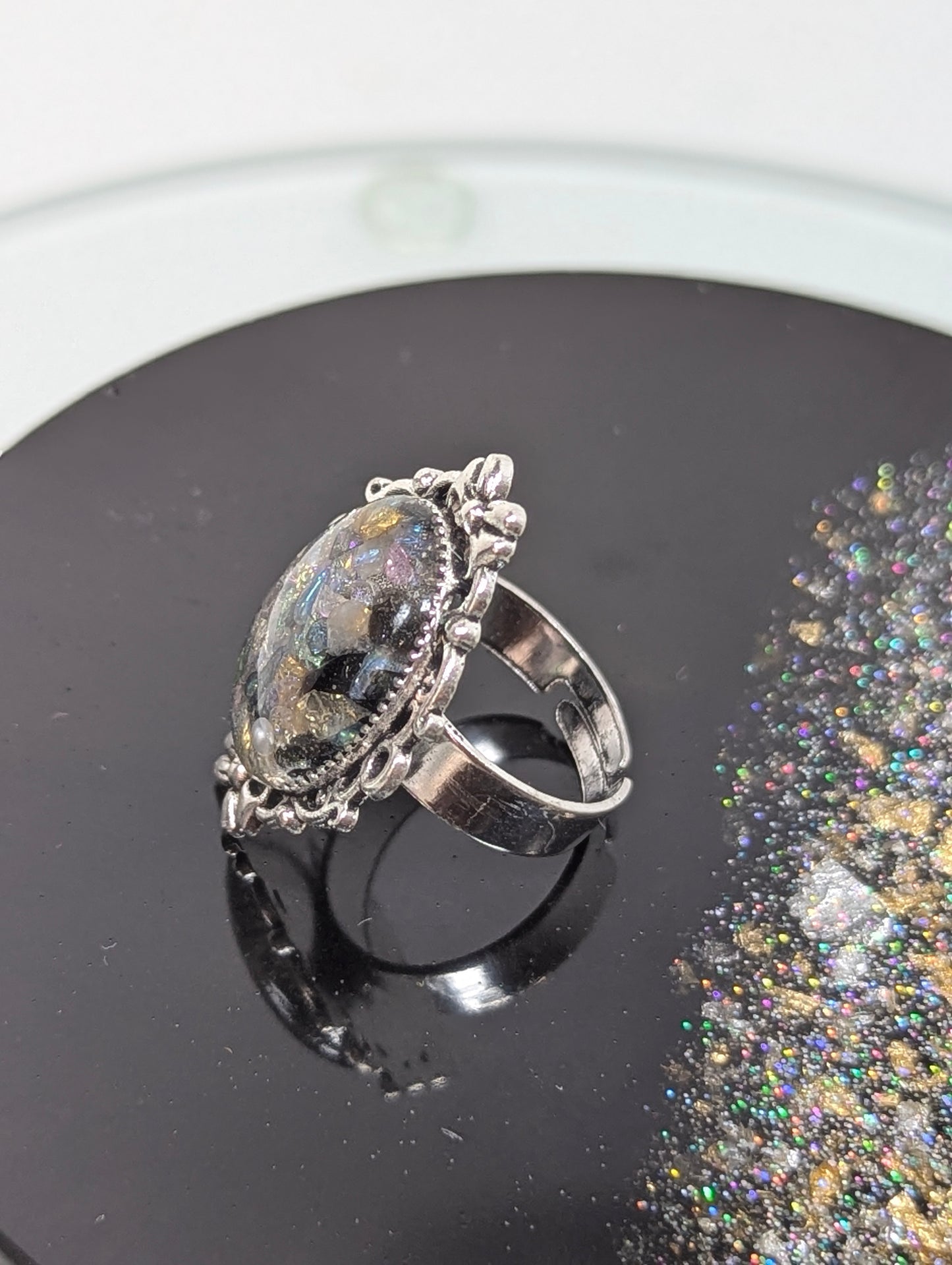 Mix Stones Resin Ring