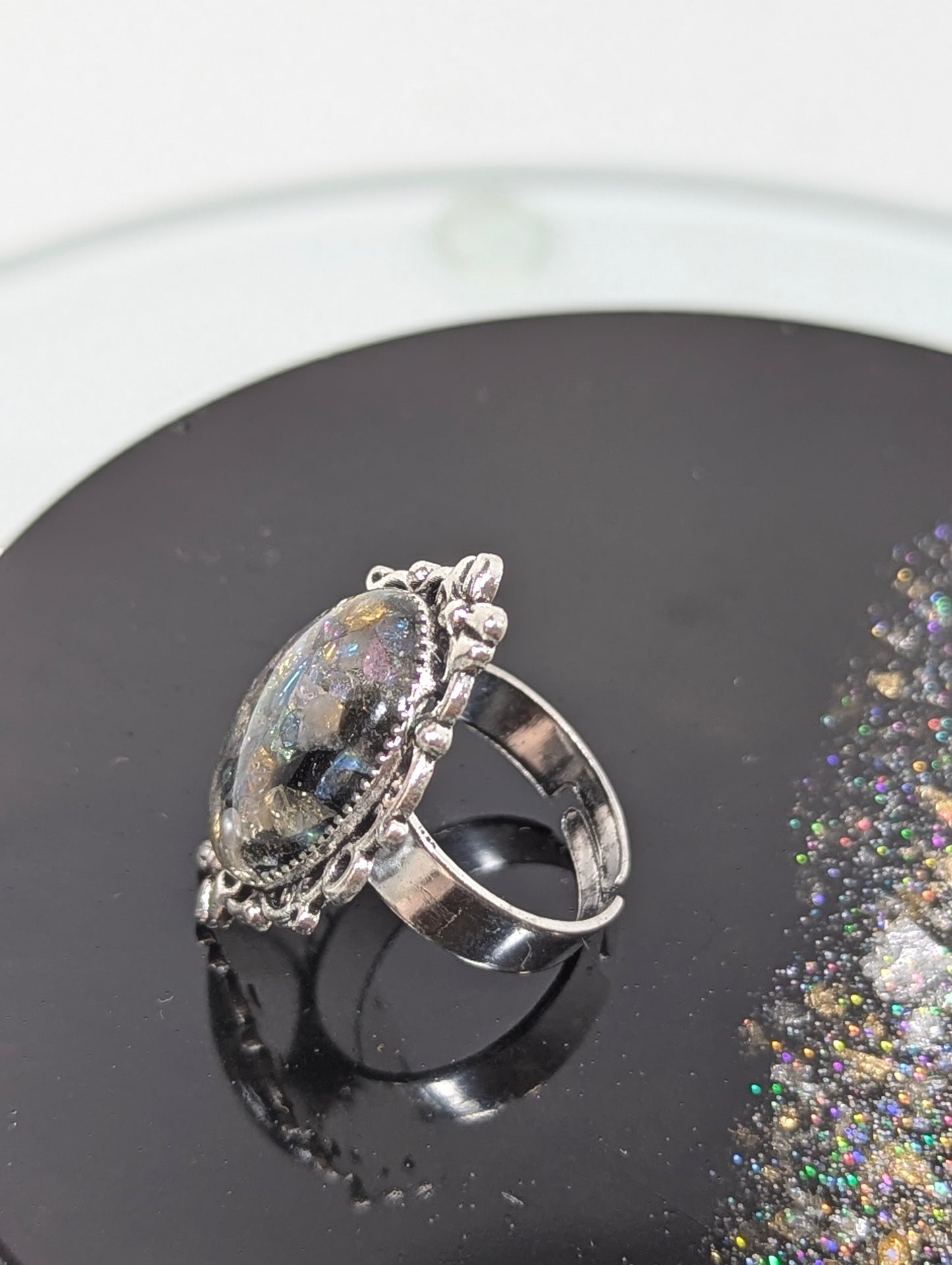 Mix Stones Resin Ring