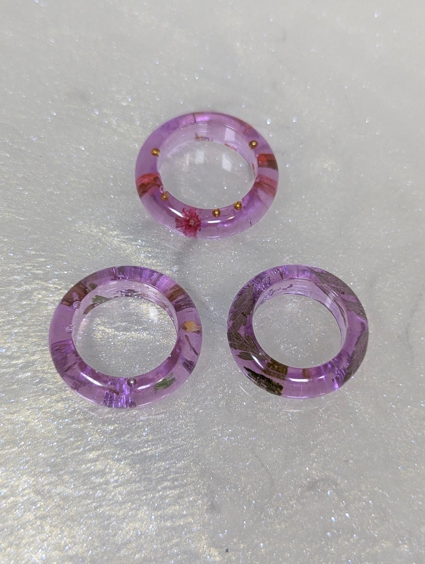 Lavender Color Resin Band