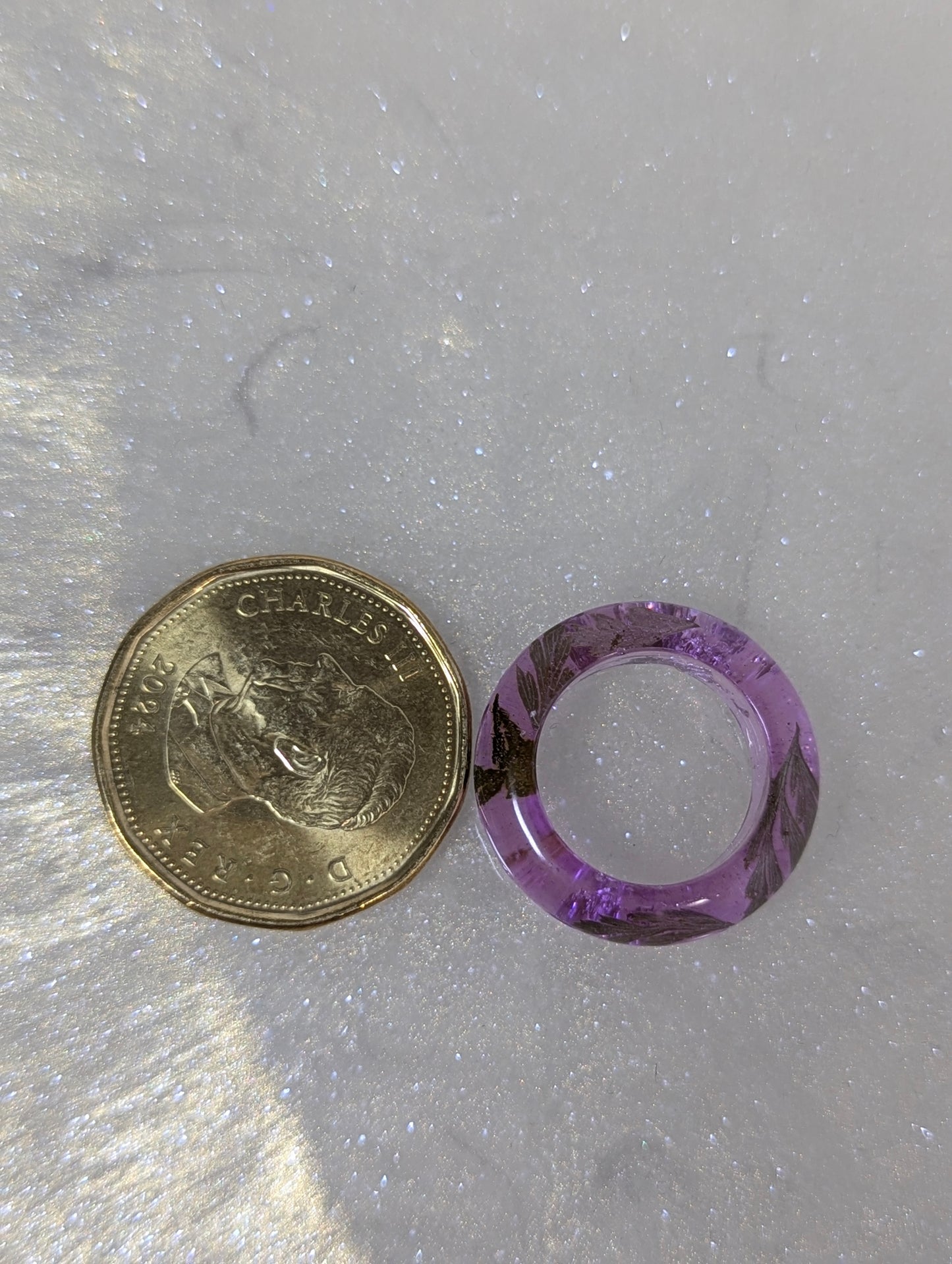 Lavender Color Resin Band