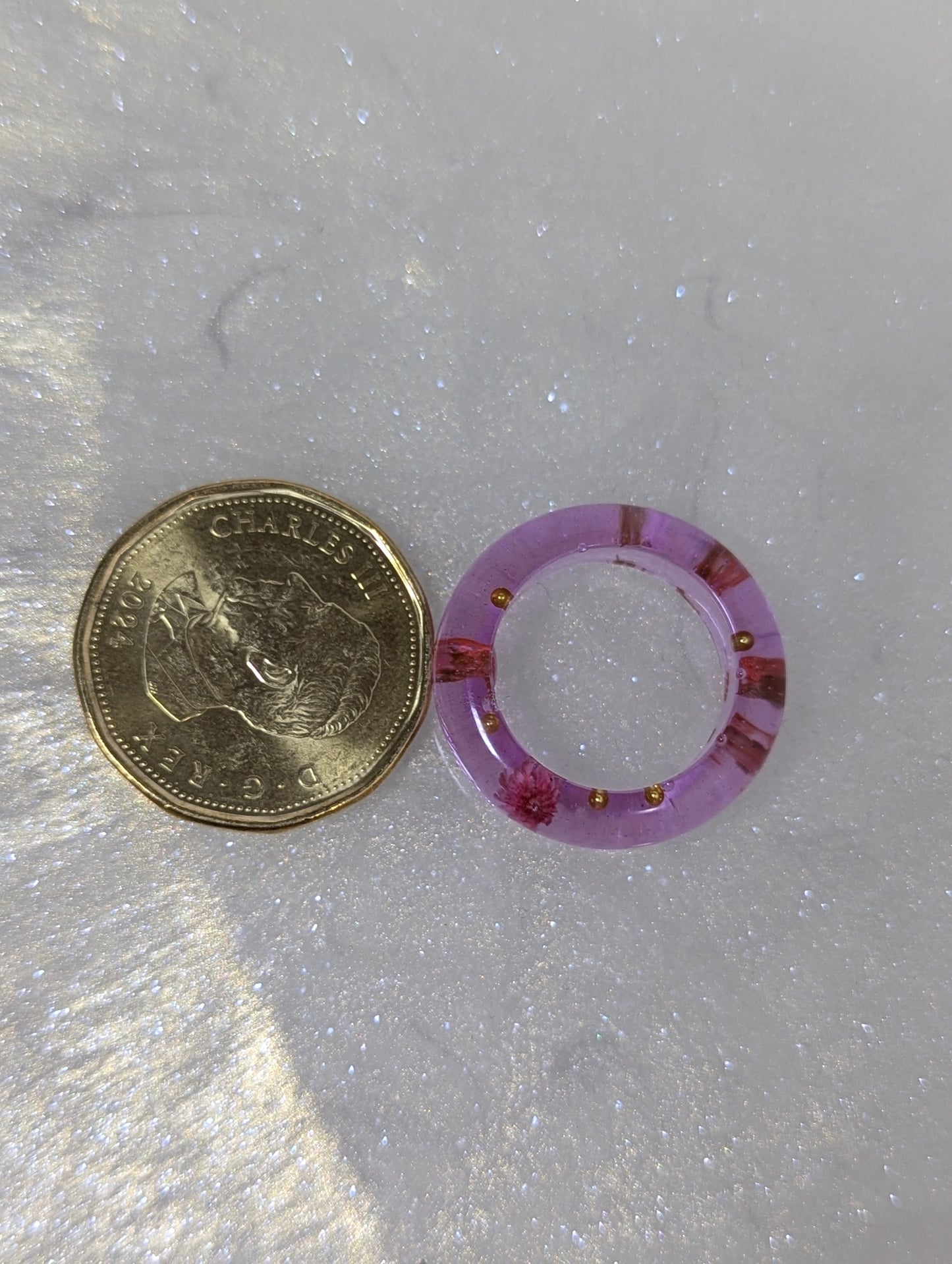 Lavender Color Resin Band