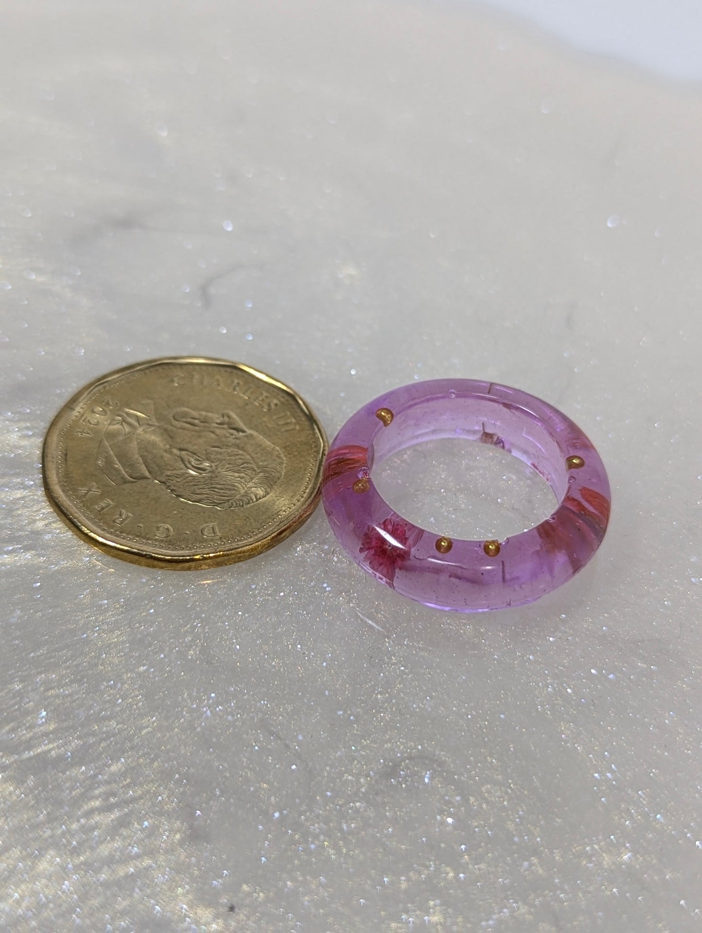 Lavender Color Resin Band