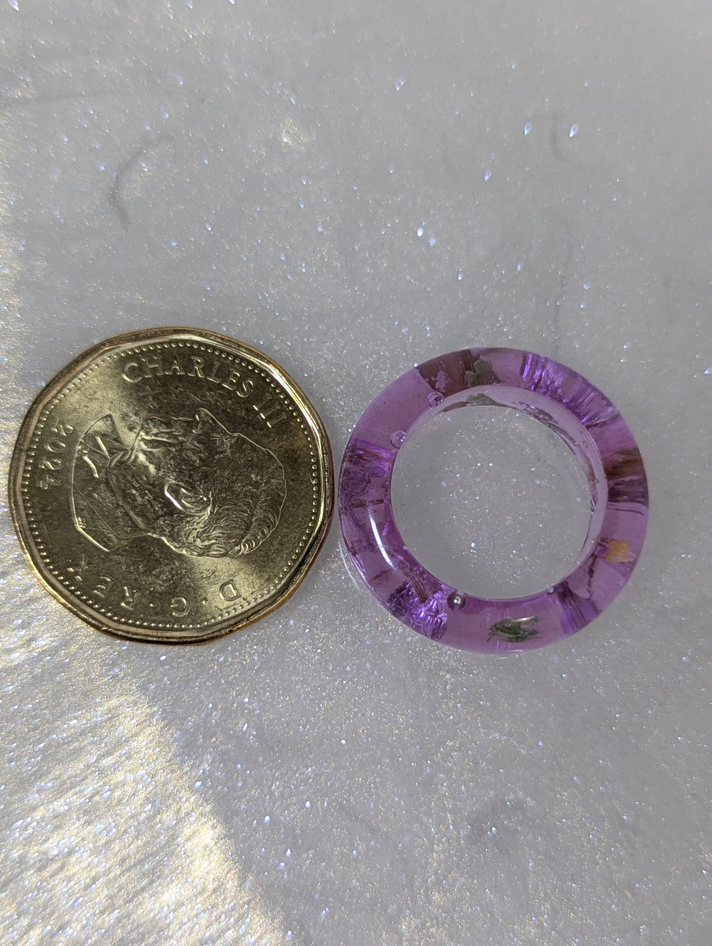 Lavender Color Resin Band