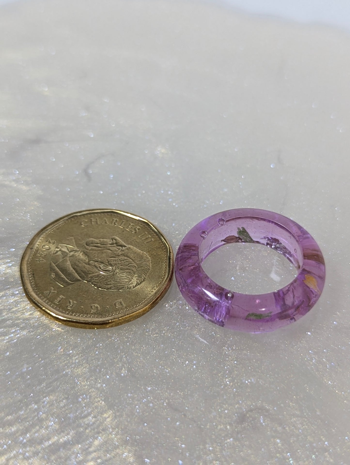 Lavender Color Resin Band