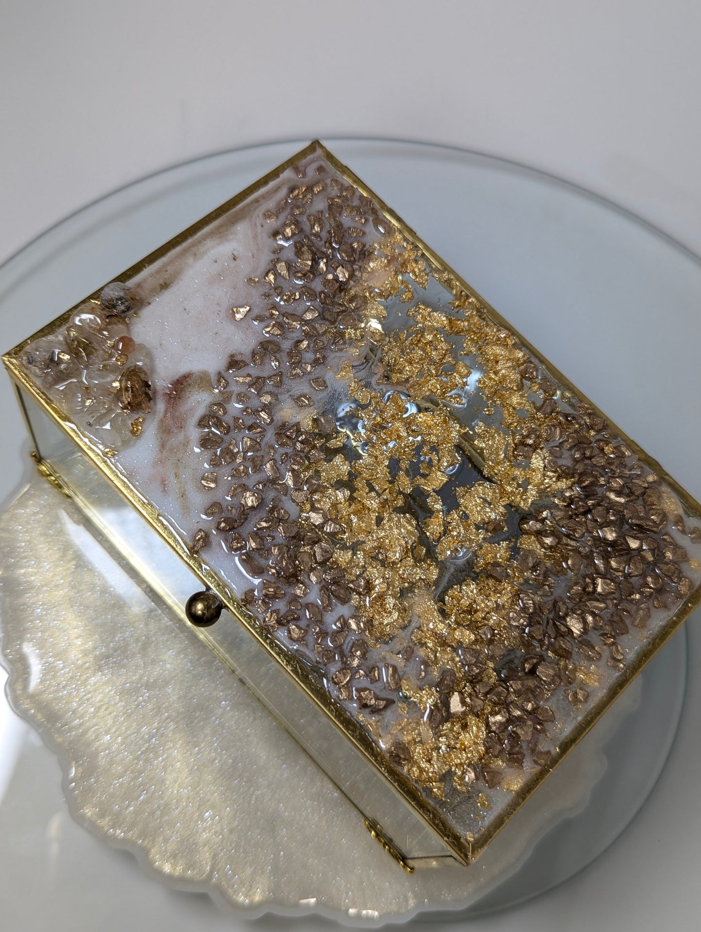 Jewelry Box with Golden Legs