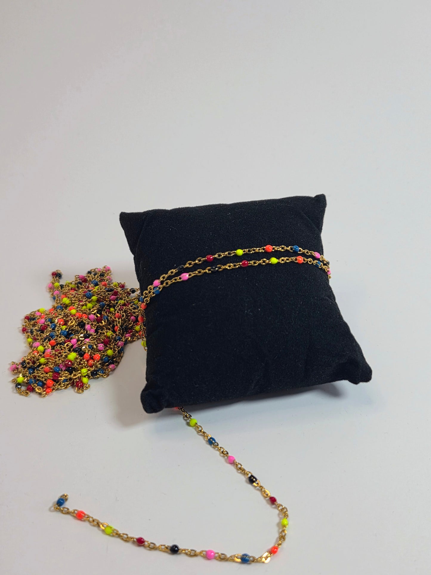 PVD Gold-Plated Multi-Color Chain