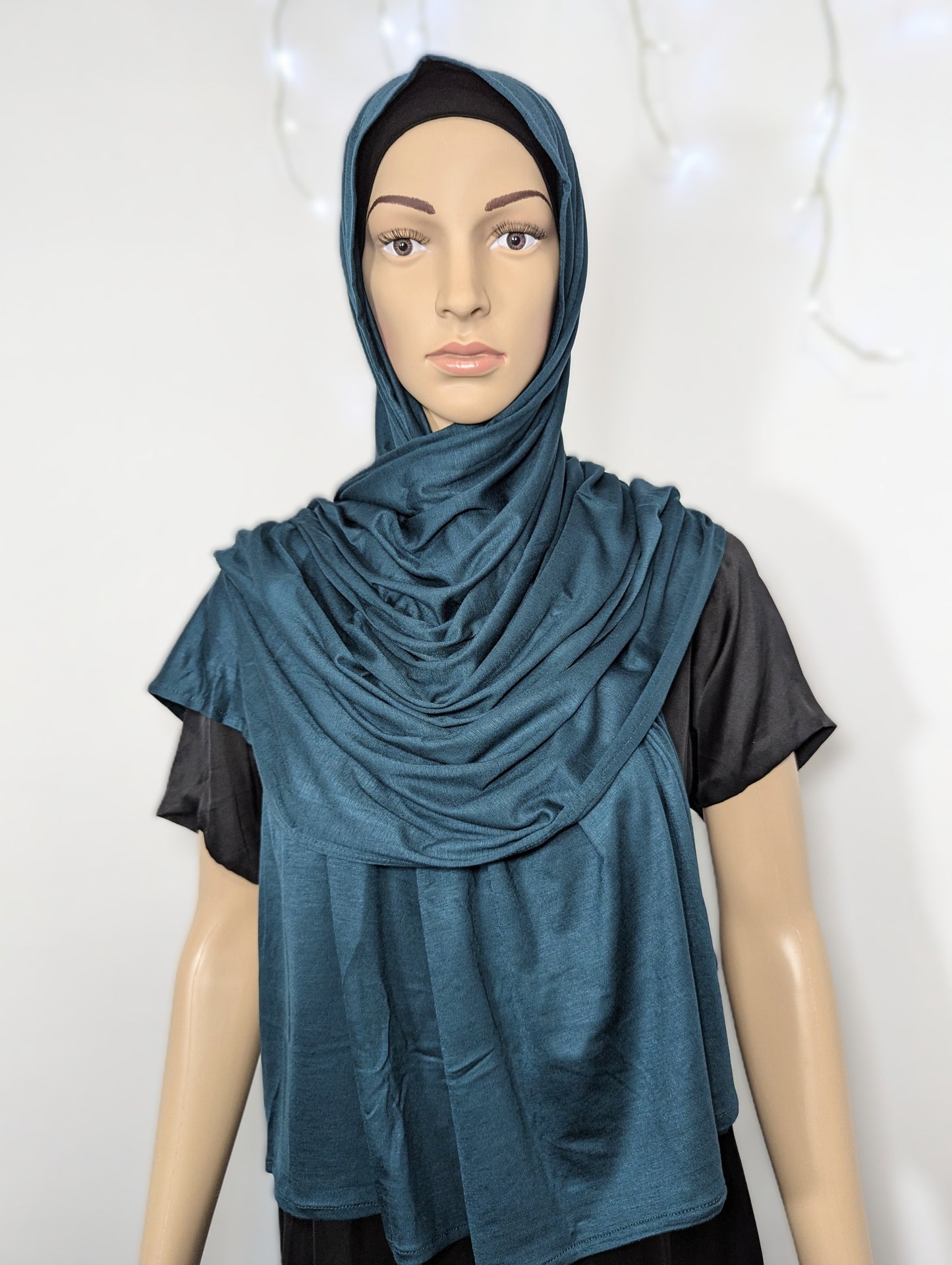 Plain Jersey Scarf -- Emerald Green