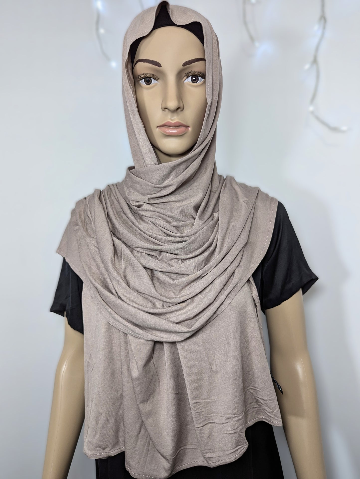 Plain Jersey Scarf -- Light Brown