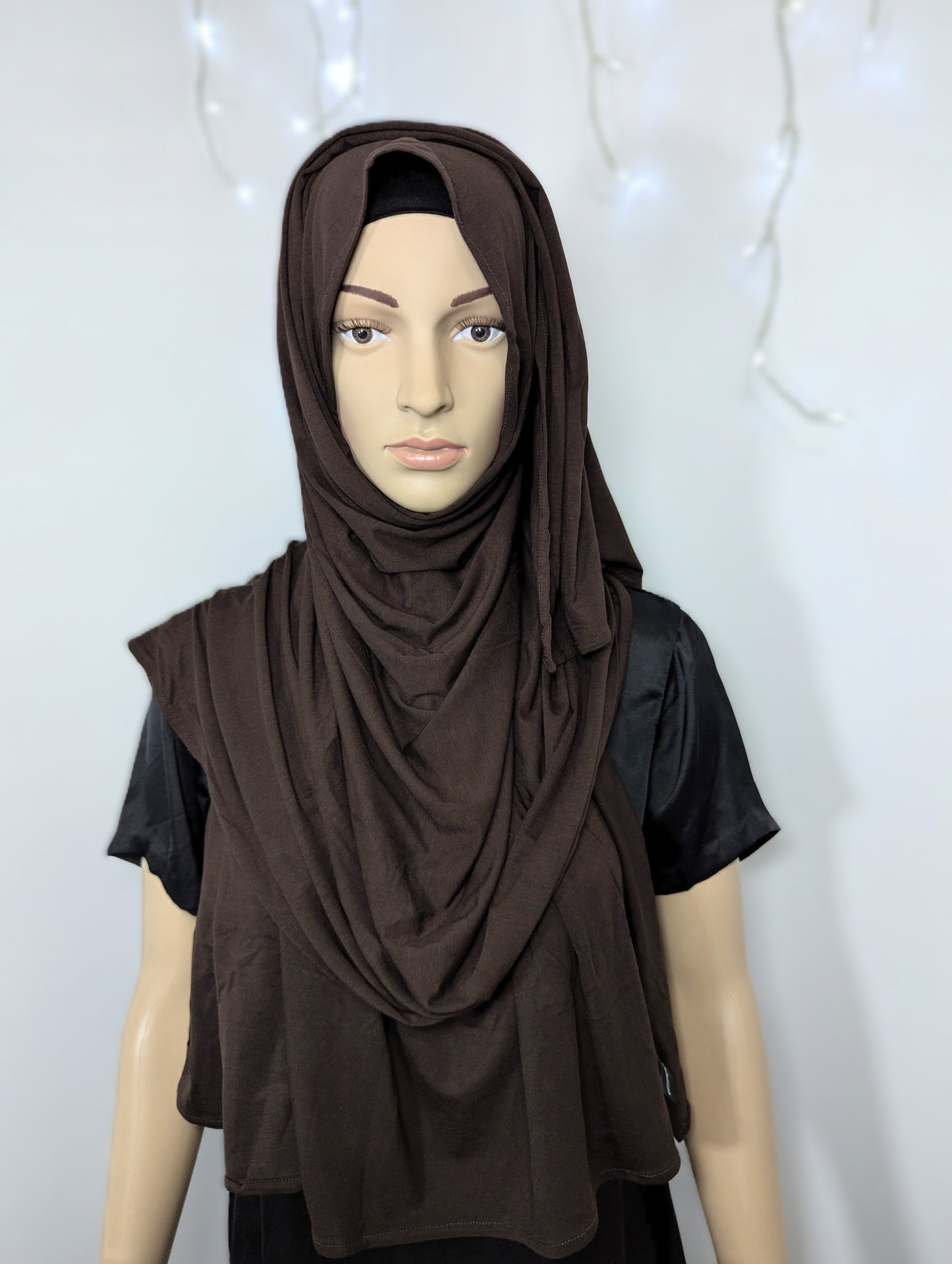 Plain Jersey Scarf -- Espresso