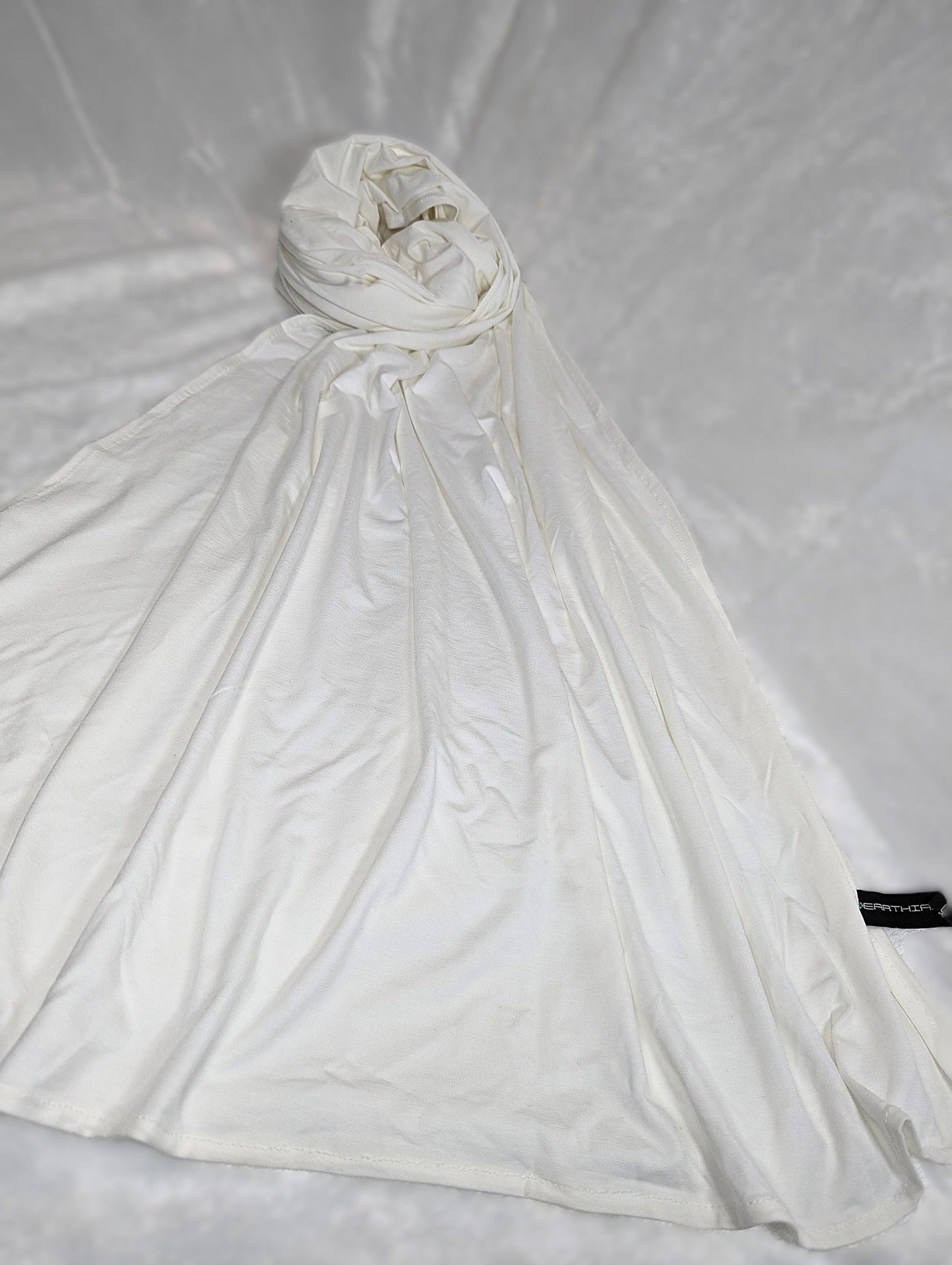 Plain Jersey Scarf -- White
