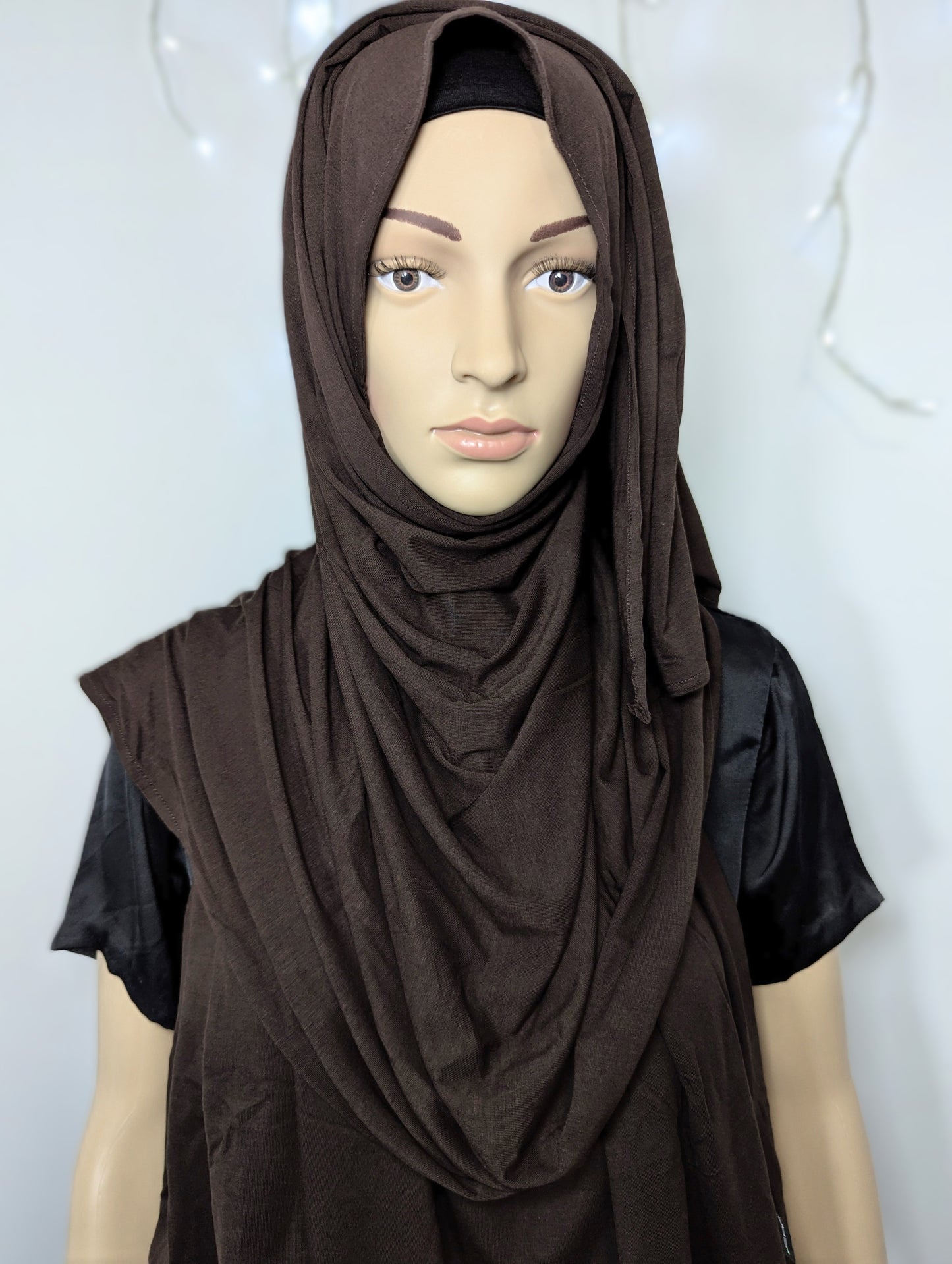 Plain Jersey Scarf -- Espresso