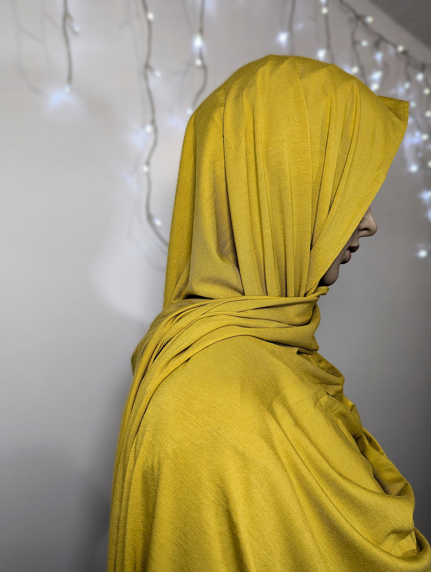 Plain Jersey Scarf -- Mustard