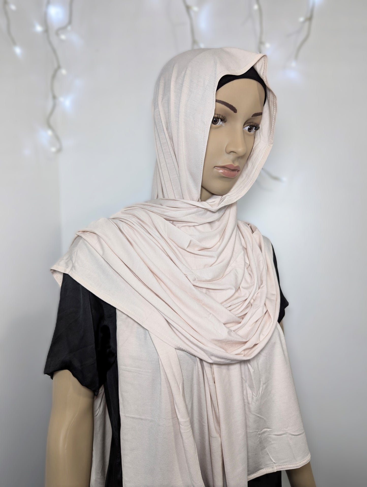 Plain Jersey Scarf -- Light Pink