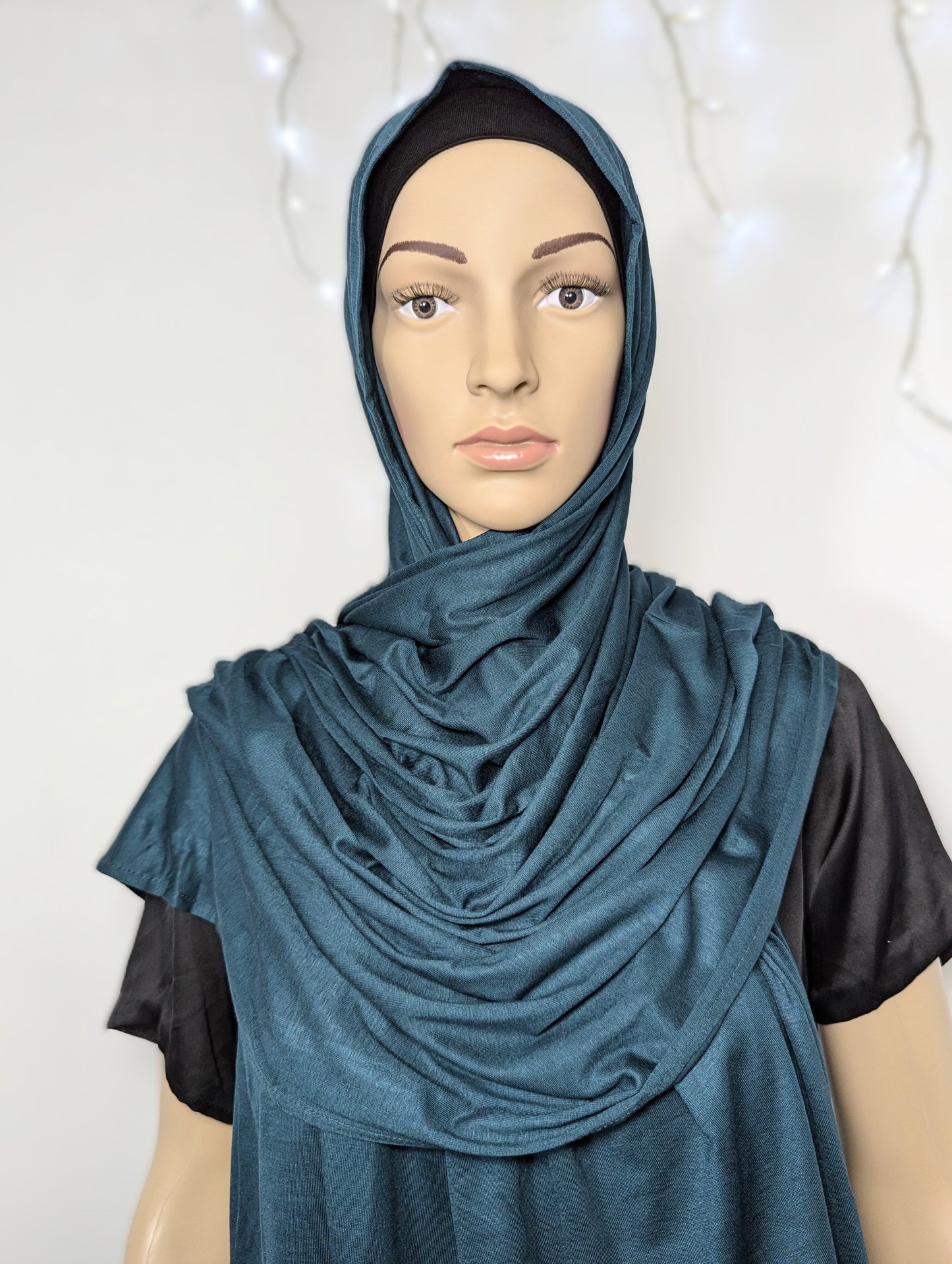 Plain Jersey Scarf -- Emerald Green