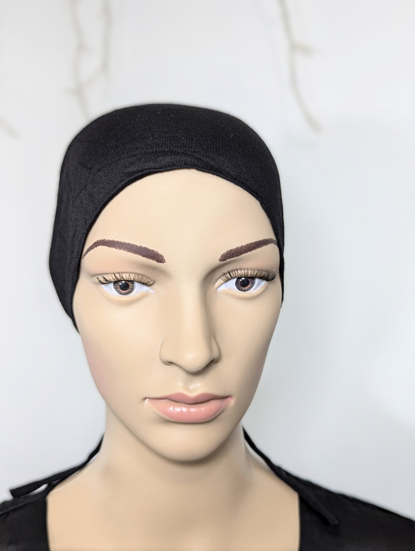Inner Cap Tie Back Thin -- Black