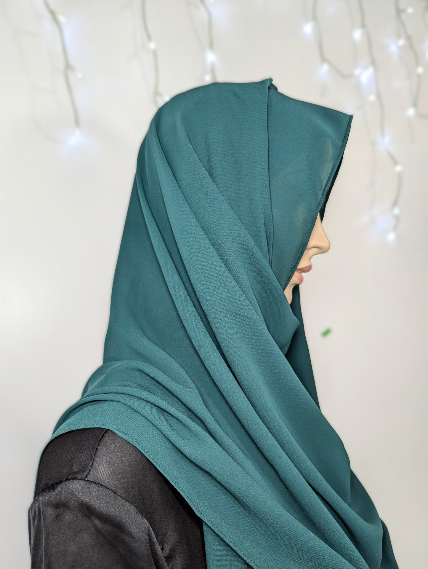 Plain Chiffon Scarf -- Green