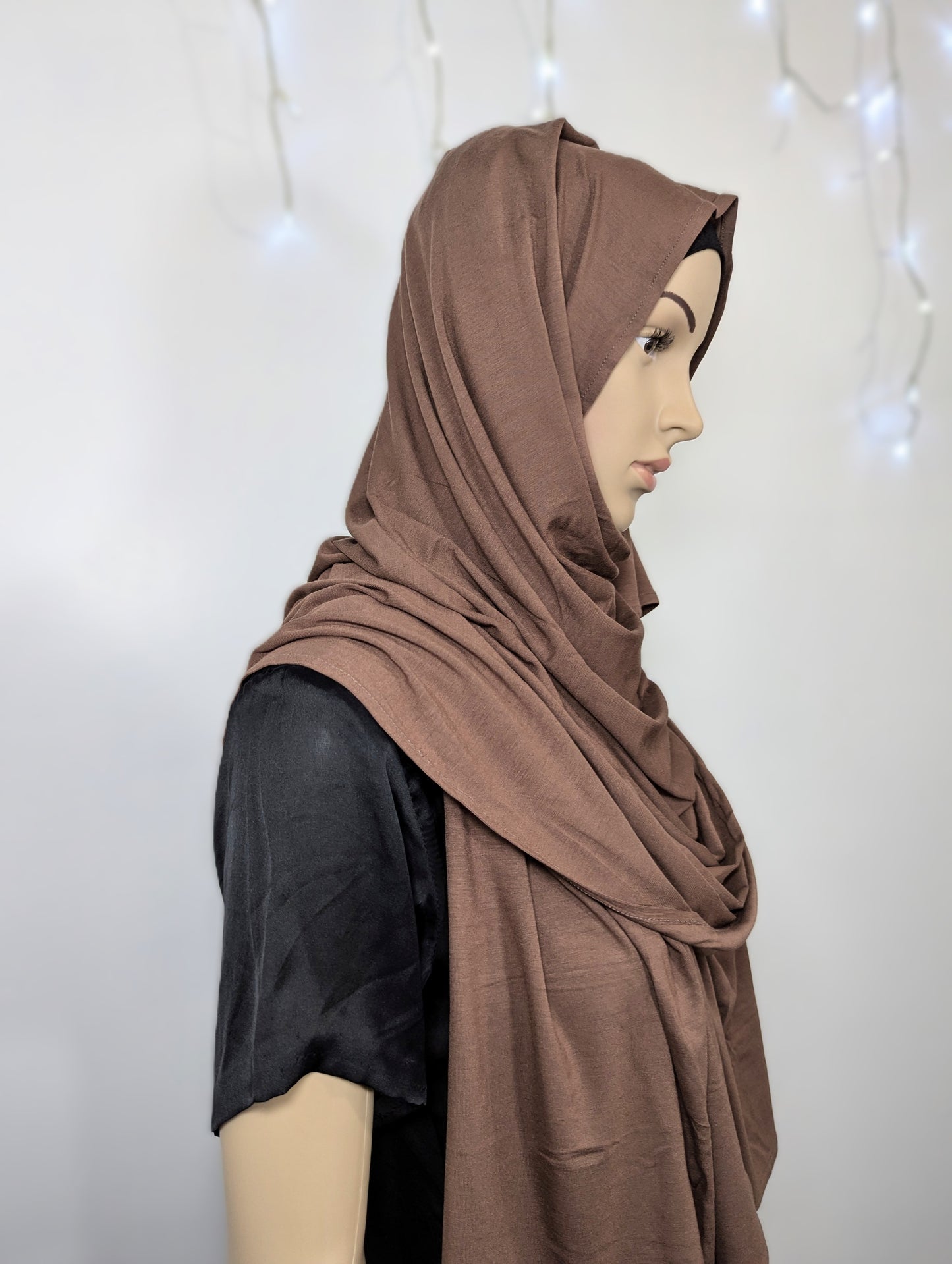 Plain Jersey Scarf -- Brown