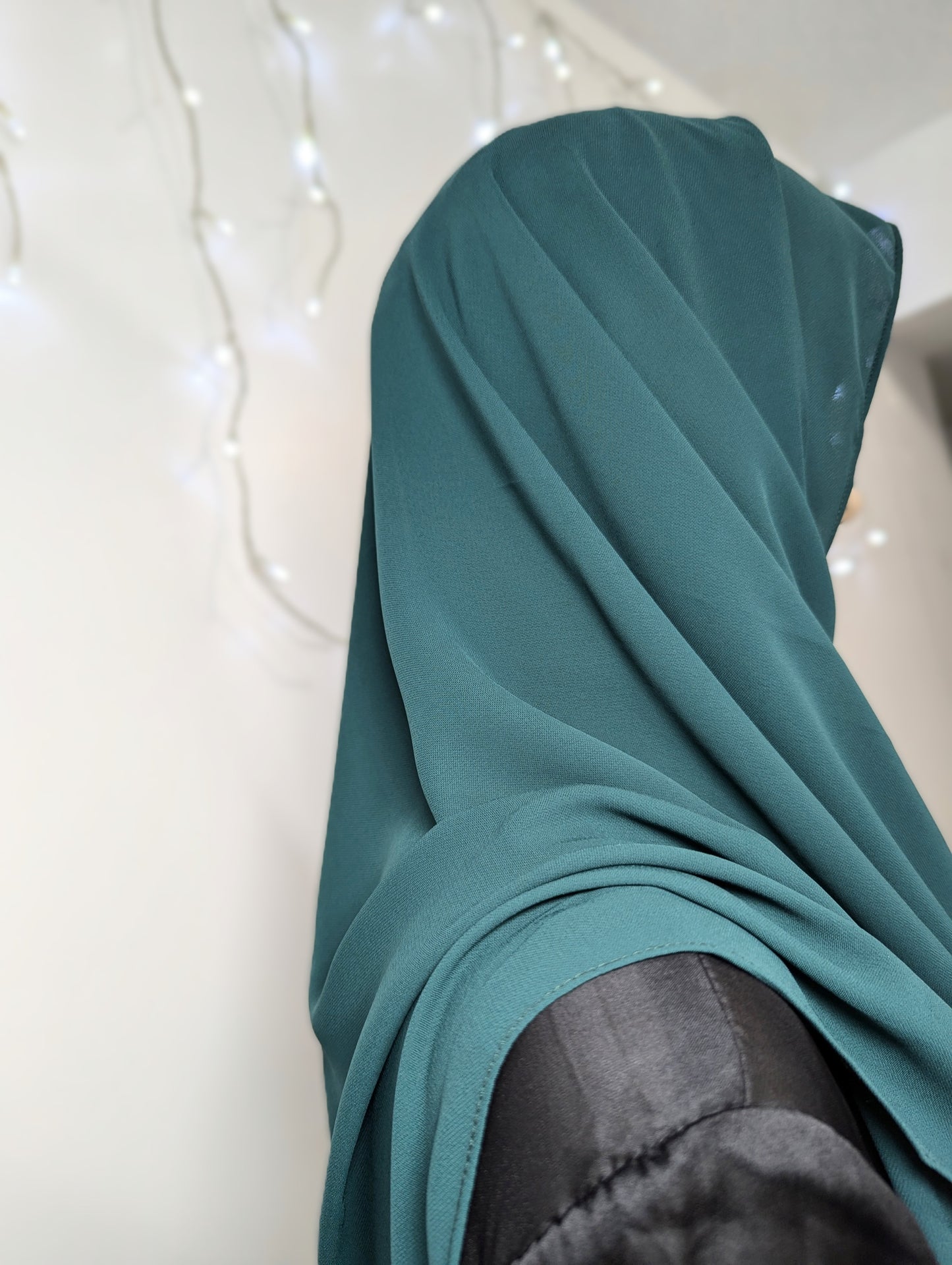 Plain Chiffon Scarf -- Green