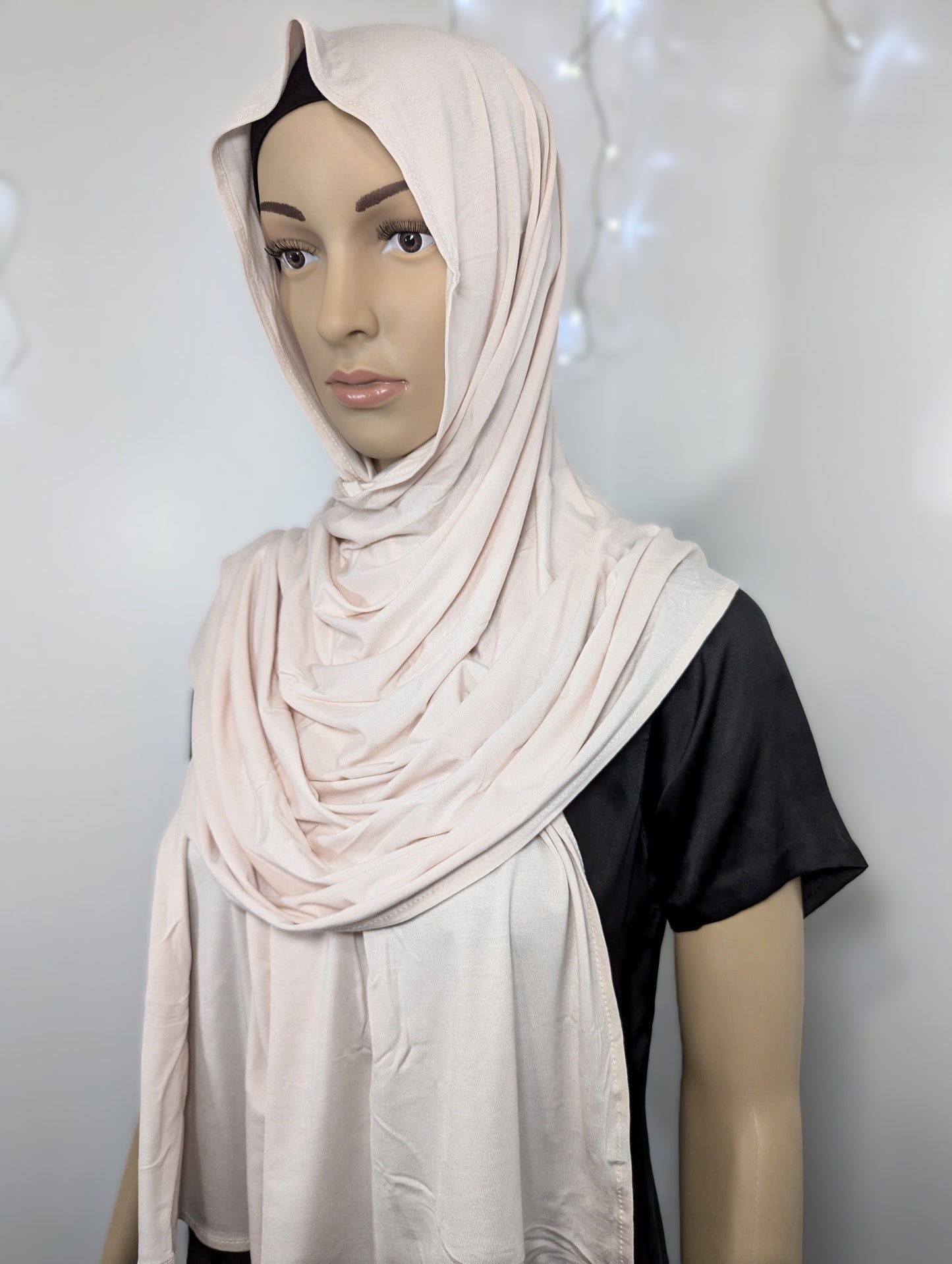 Plain Jersey Scarf -- Light Pink
