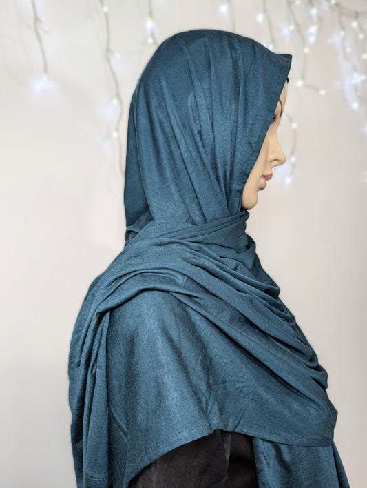Plain Jersey Scarf -- Emerald Green