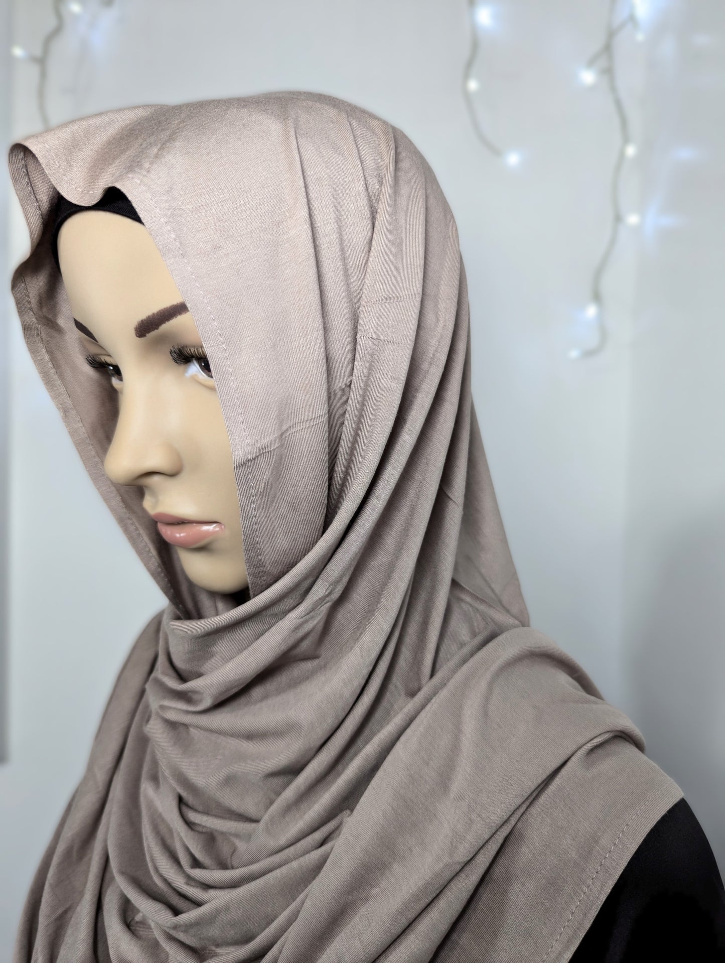 Plain Jersey Scarf -- Light Brown