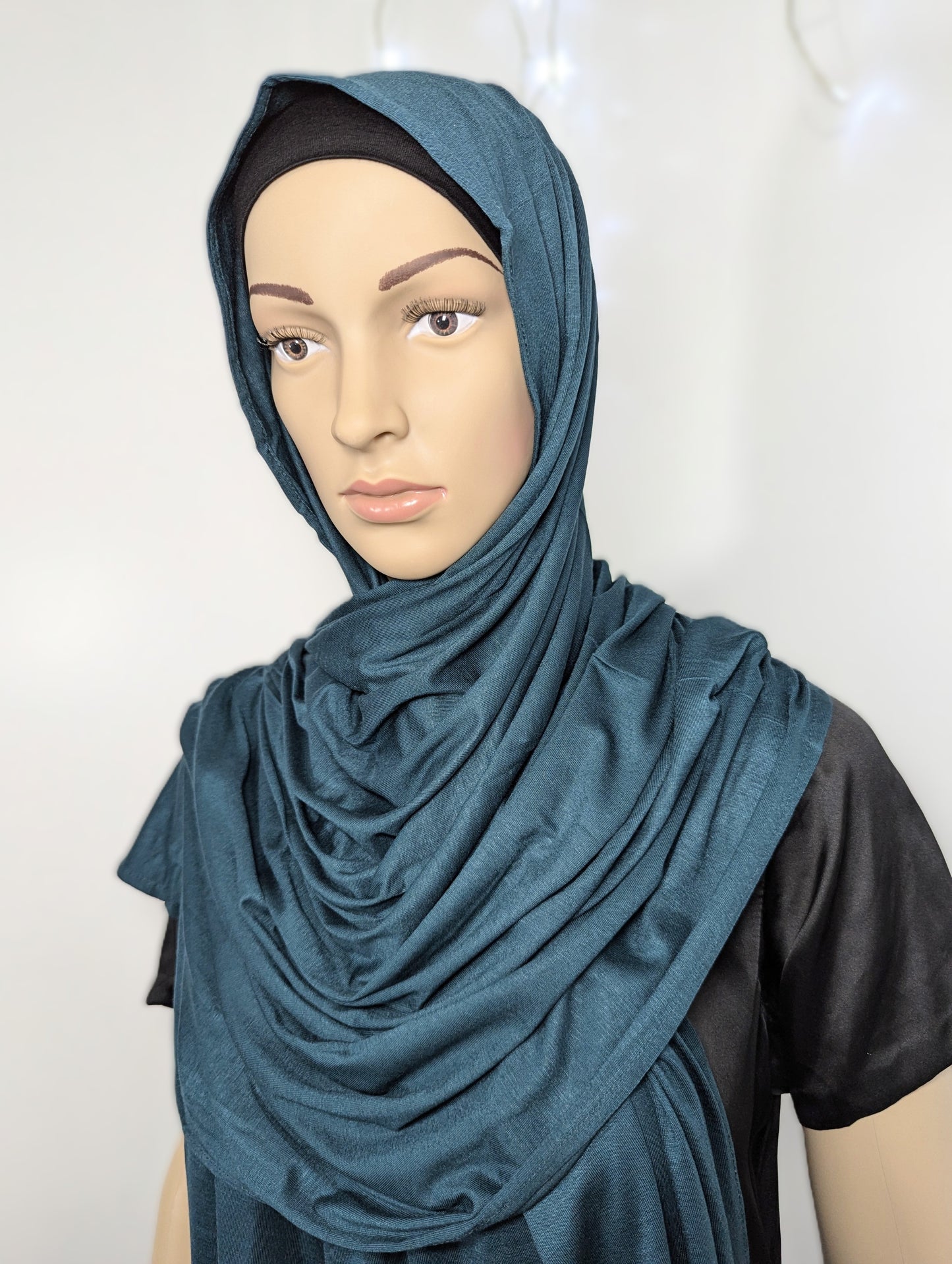 Plain Jersey Scarf -- Emerald Green