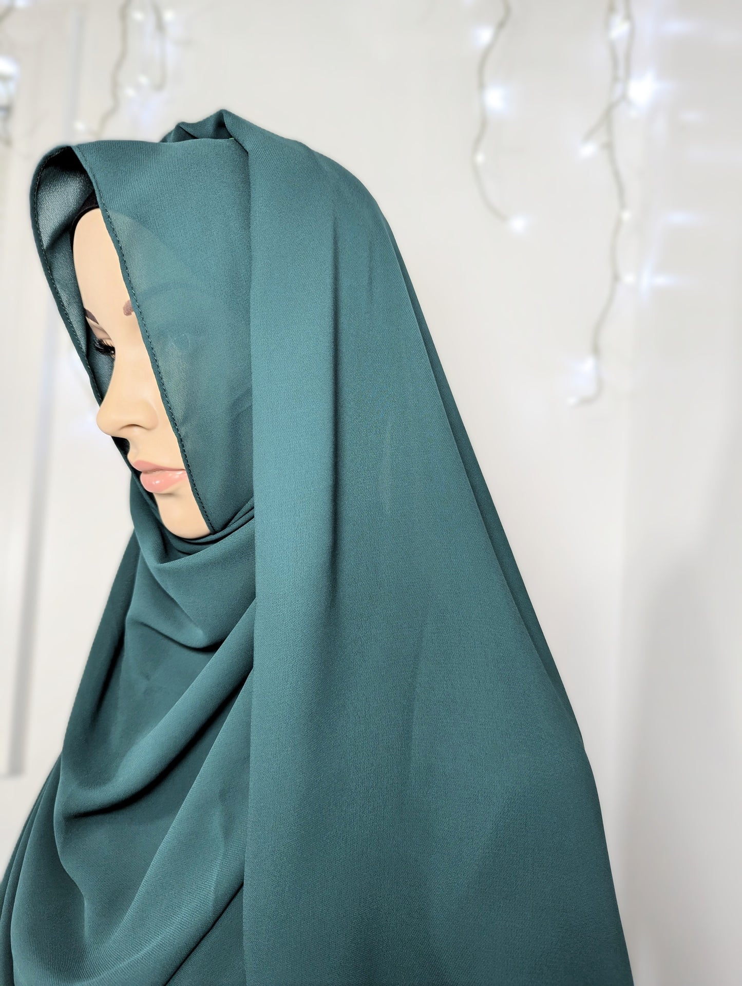Plain Chiffon Scarf -- Green