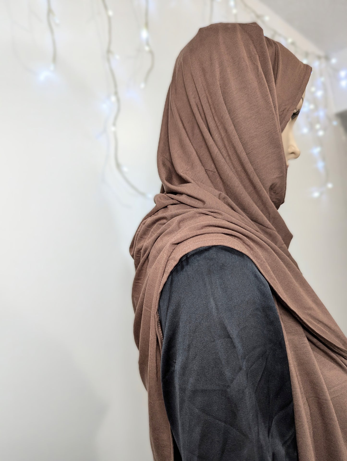 Plain Jersey Scarf -- Brown