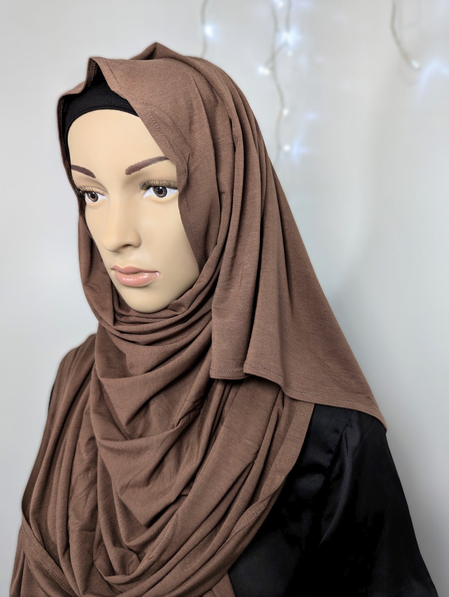 Plain Jersey Scarf -- Brown