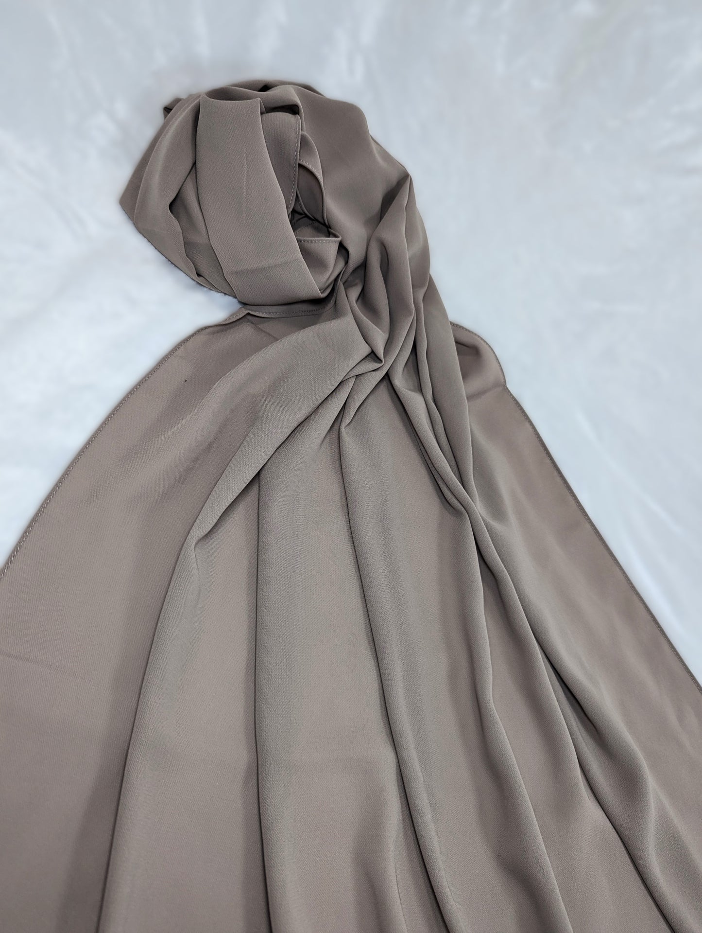 Plain Chiffon Scarf -- Khaki