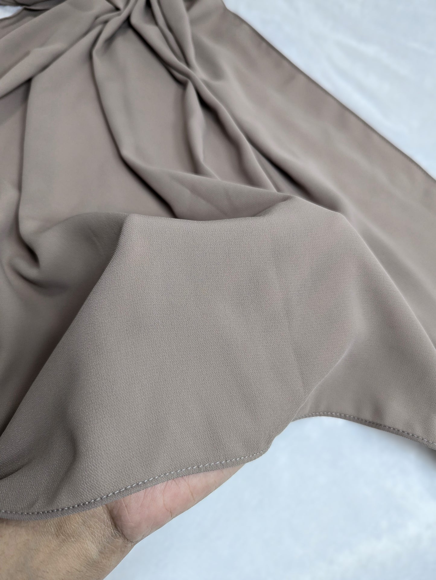 Plain Chiffon Scarf -- Khaki