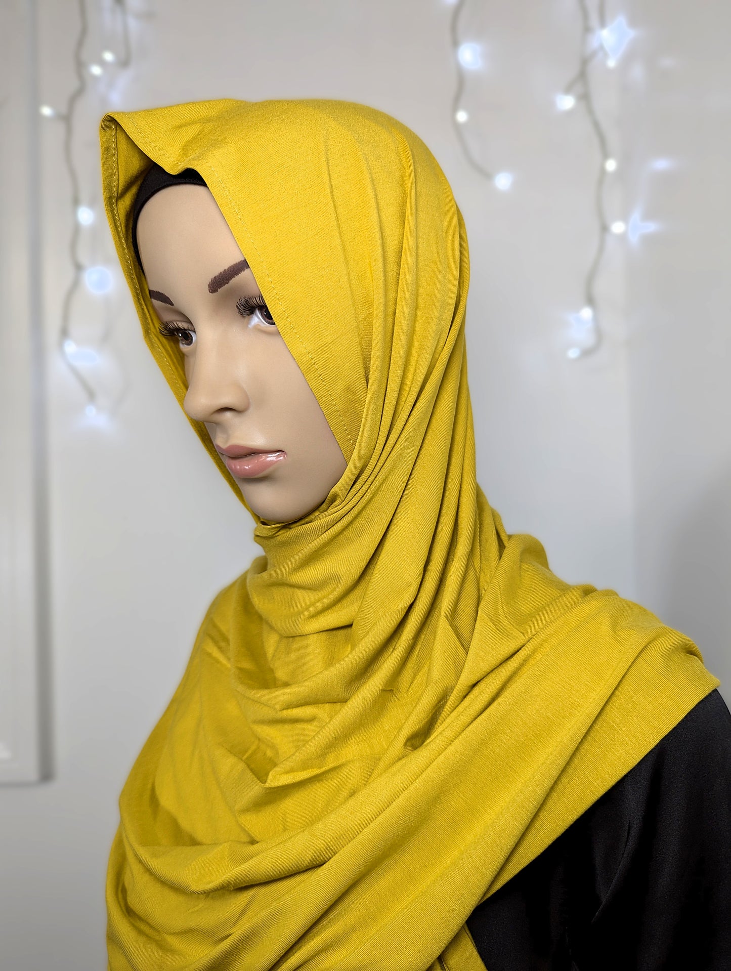 Plain Jersey Scarf -- Mustard
