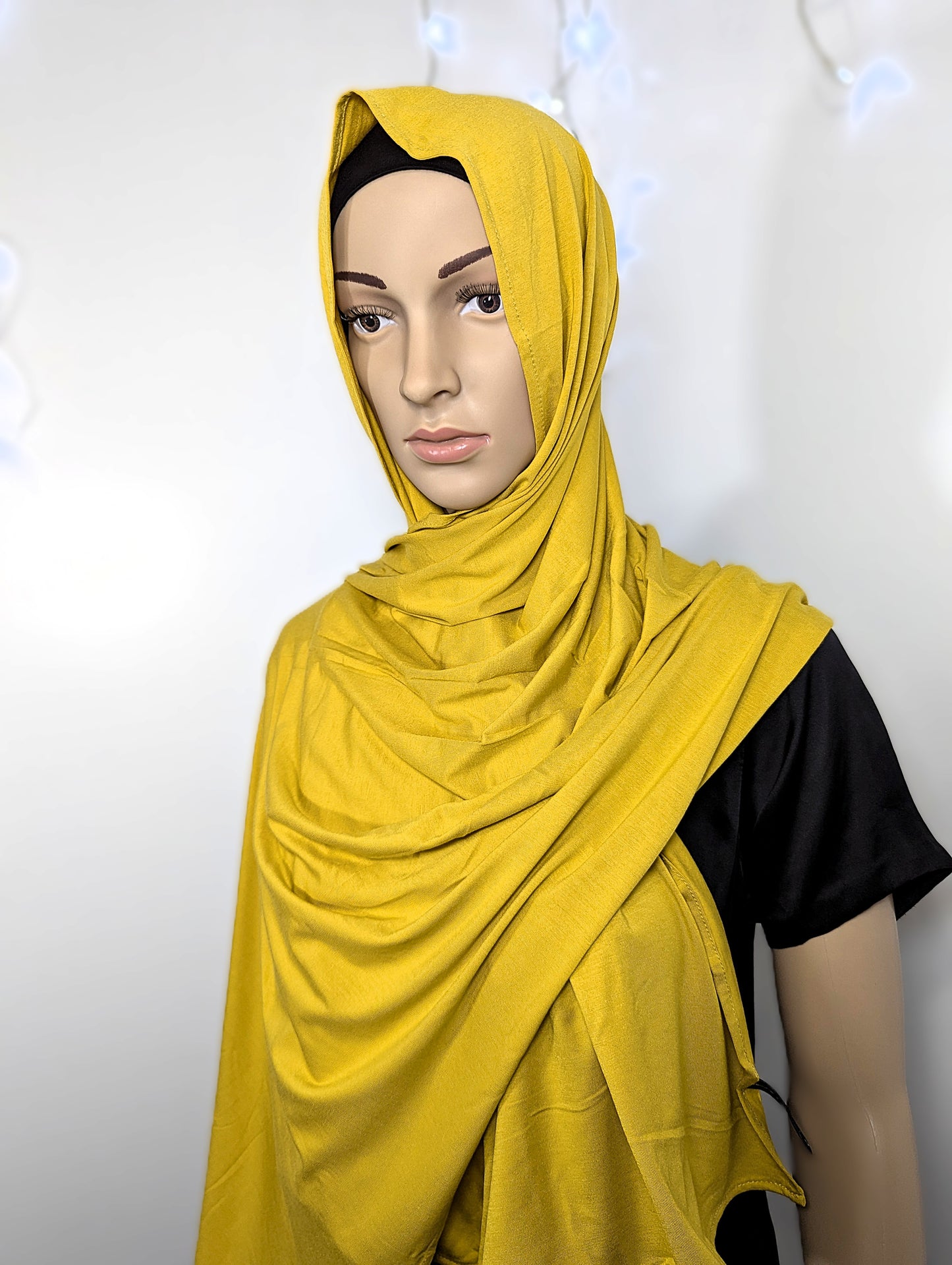 Plain Jersey Scarf -- Mustard