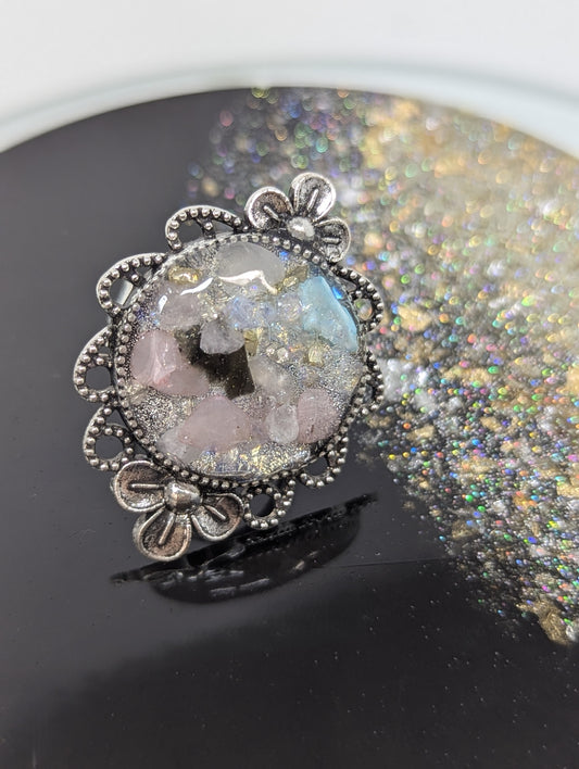 Broken Stone Resin Ring