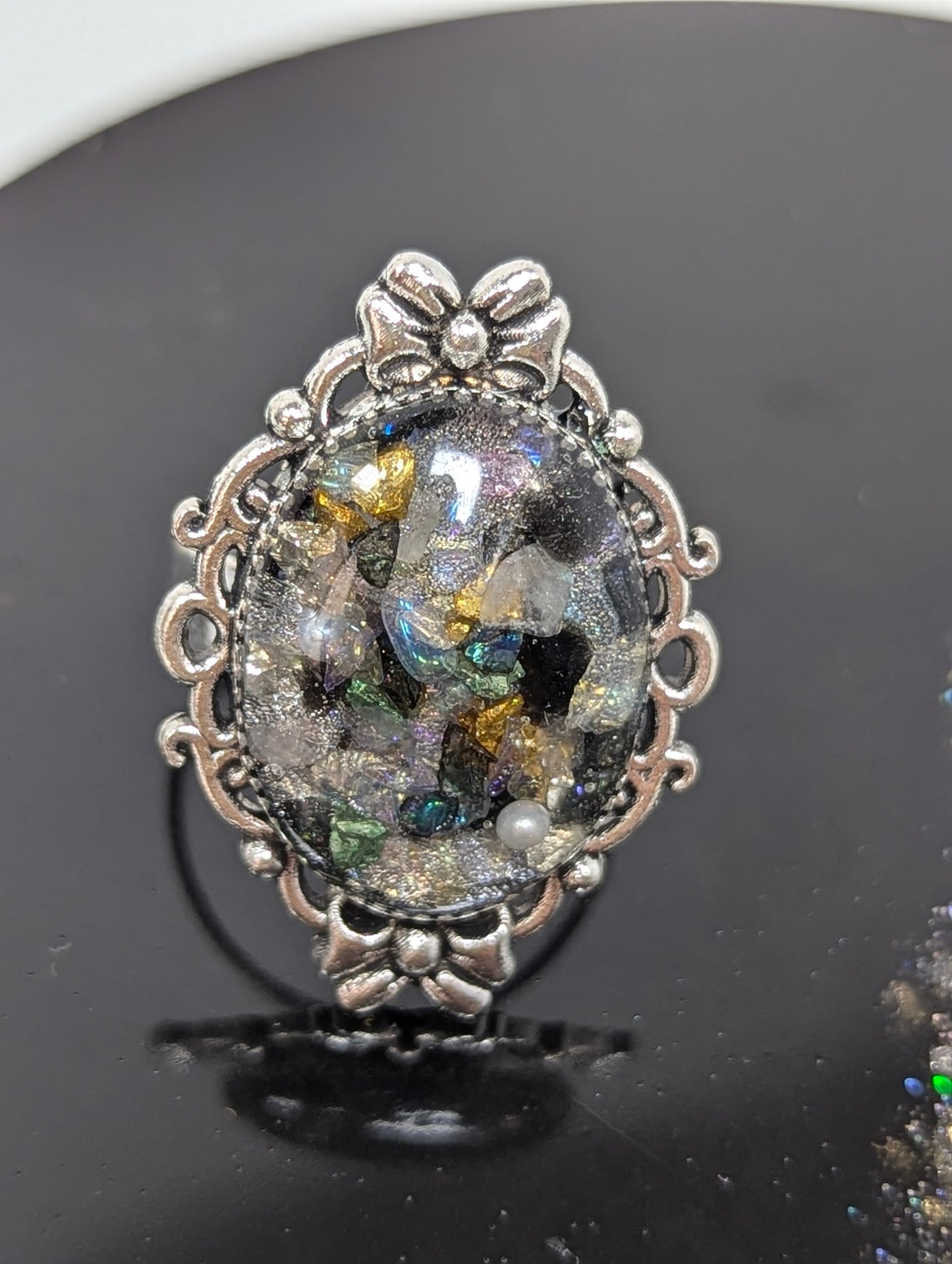 Mix Stones Resin Ring