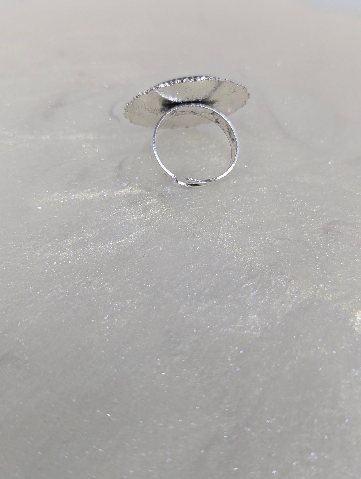 Dark Green Resin Ring