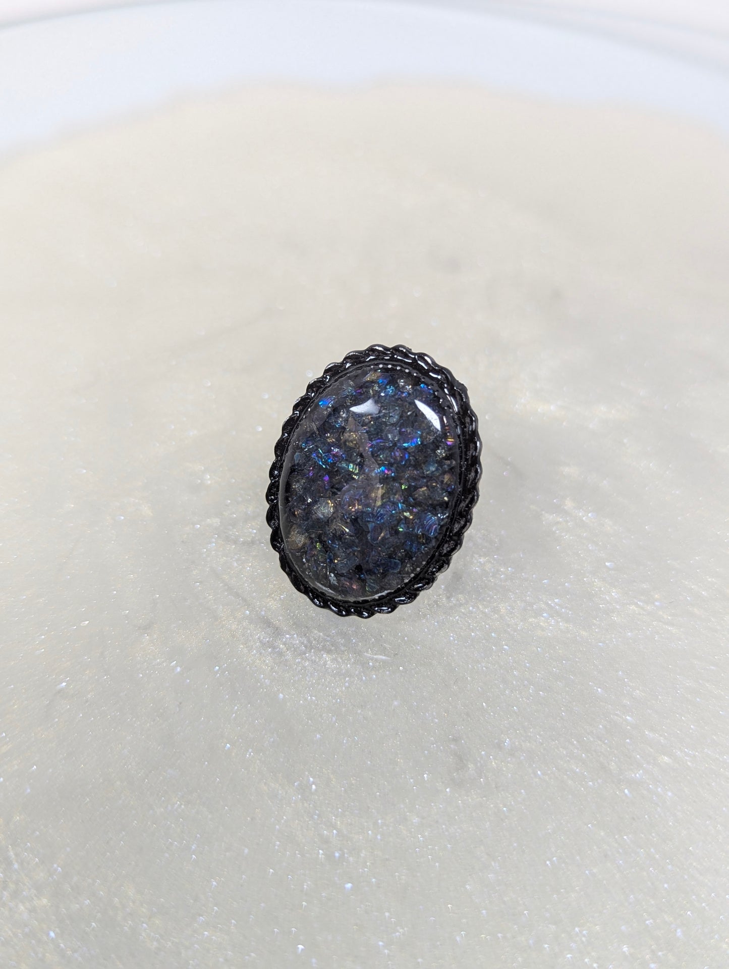 Mixed Stones Resin Ring