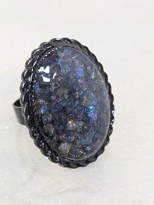 Mixed Stones Resin Ring