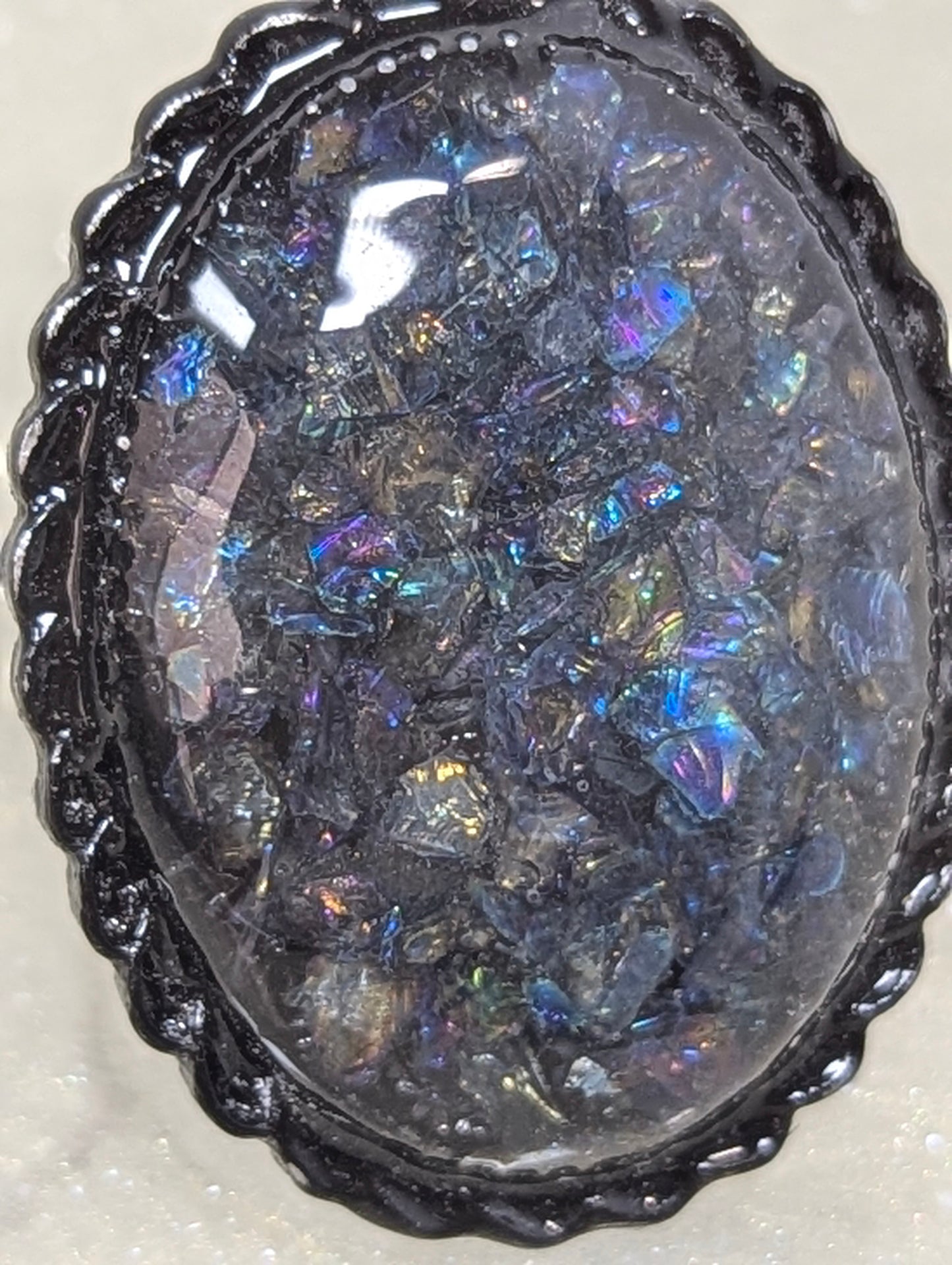 Mixed Stones Resin Ring