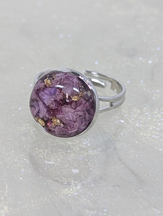 Lavender Flower Ring